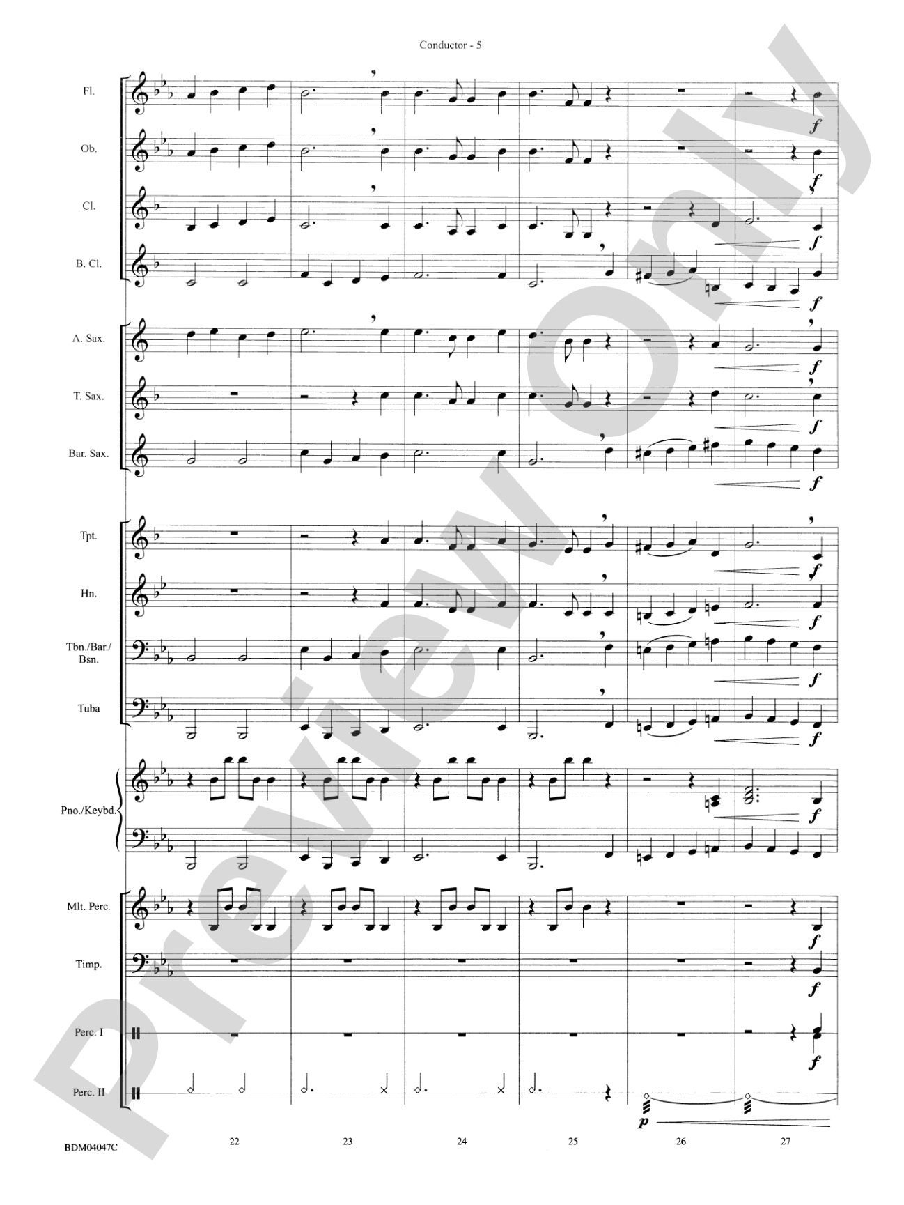 America, the Beautiful: Concert Band Conductor Score & Parts