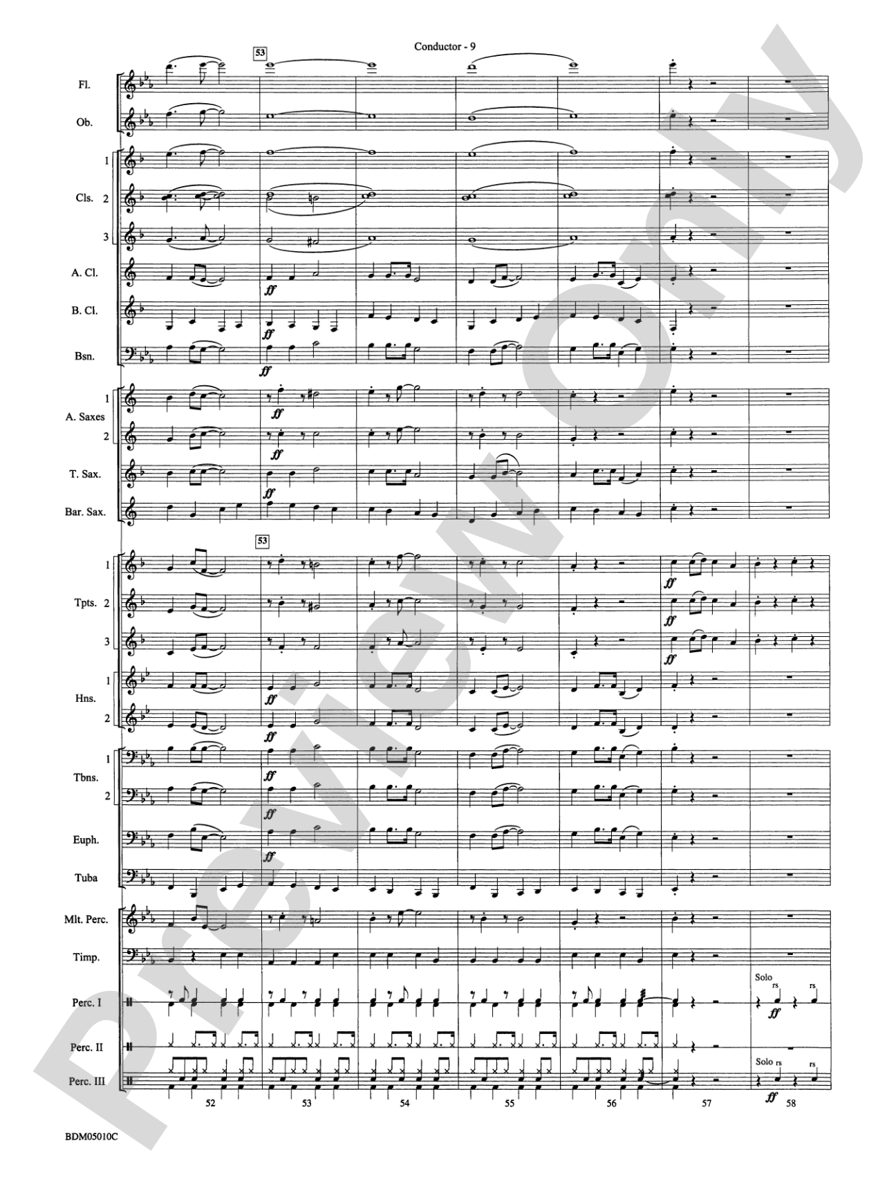 Santa Meets the Big Bands: Concert Band Conductor Score & Parts