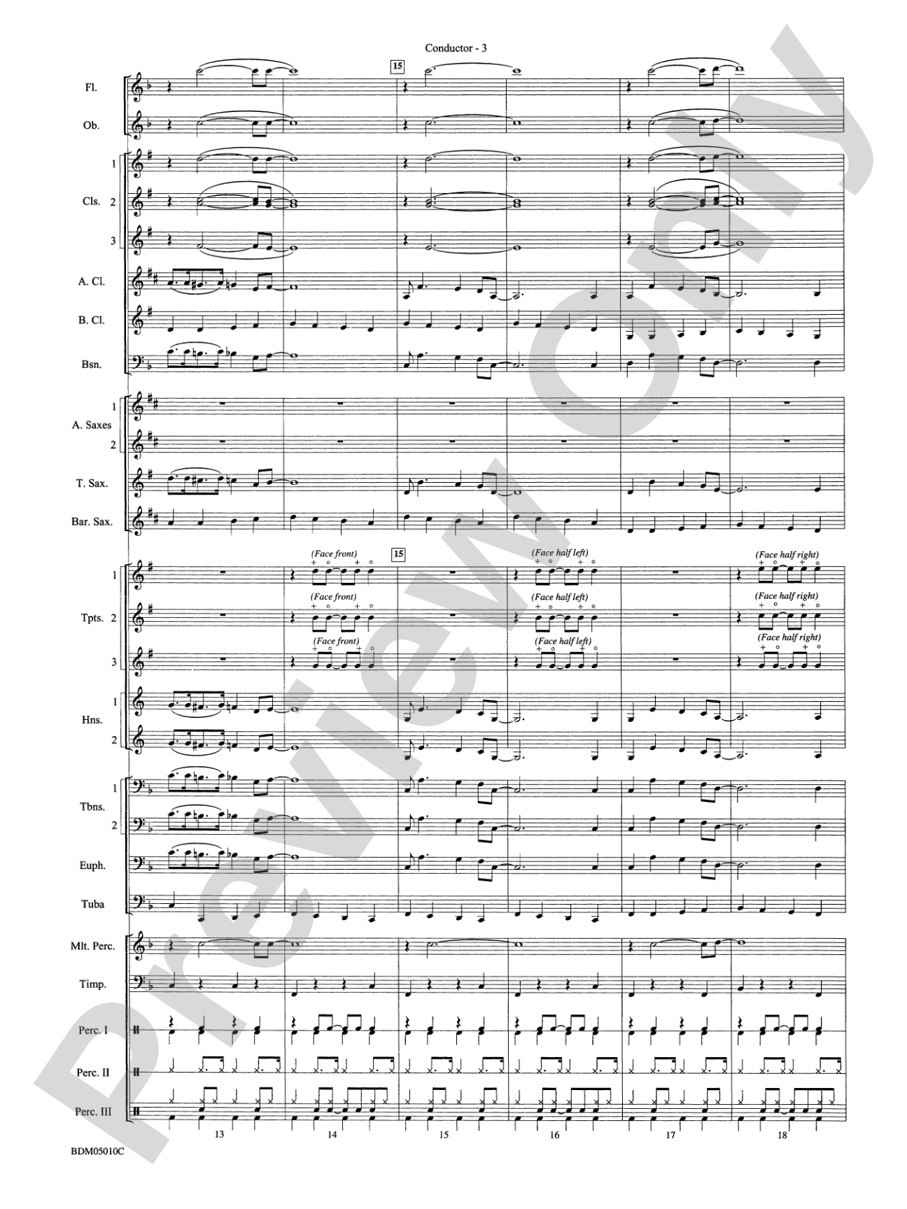Santa Meets the Big Bands: Concert Band Conductor Score & Parts