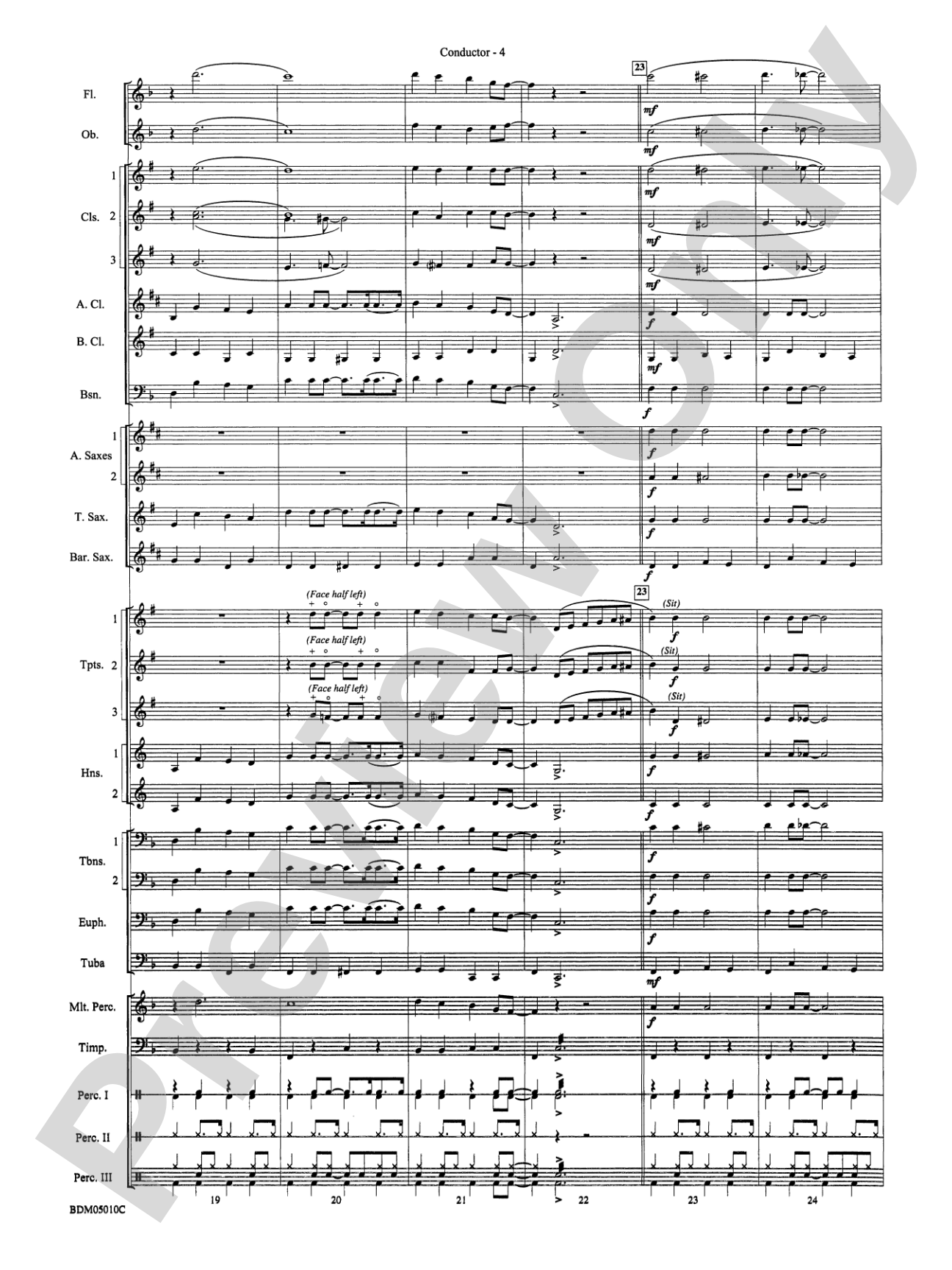 Santa Meets the Big Bands: Concert Band Conductor Score & Parts