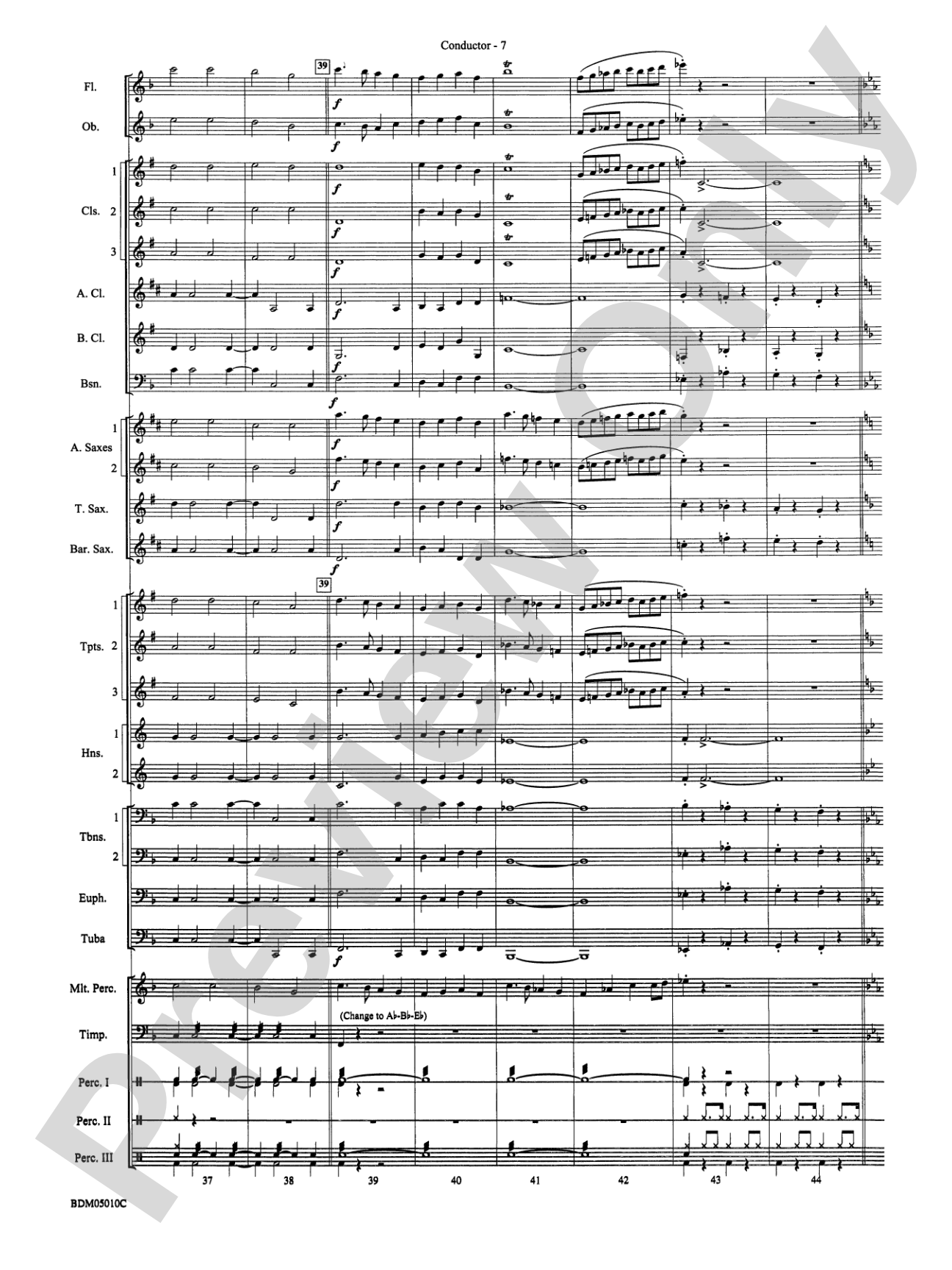 Santa Meets the Big Bands: Concert Band Conductor Score & Parts