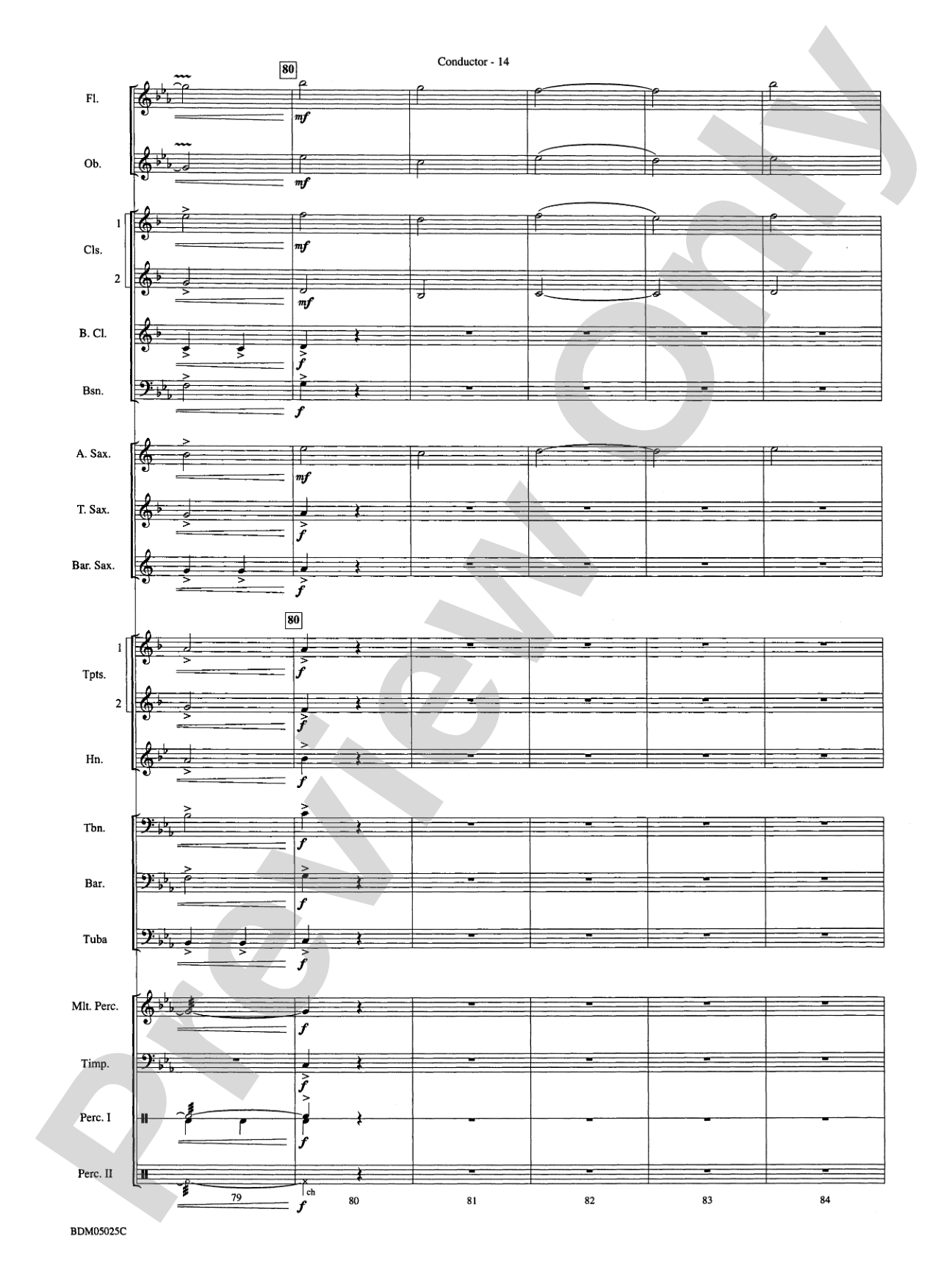 Fanfare for a New Age: Concert Band Conductor Score & Parts