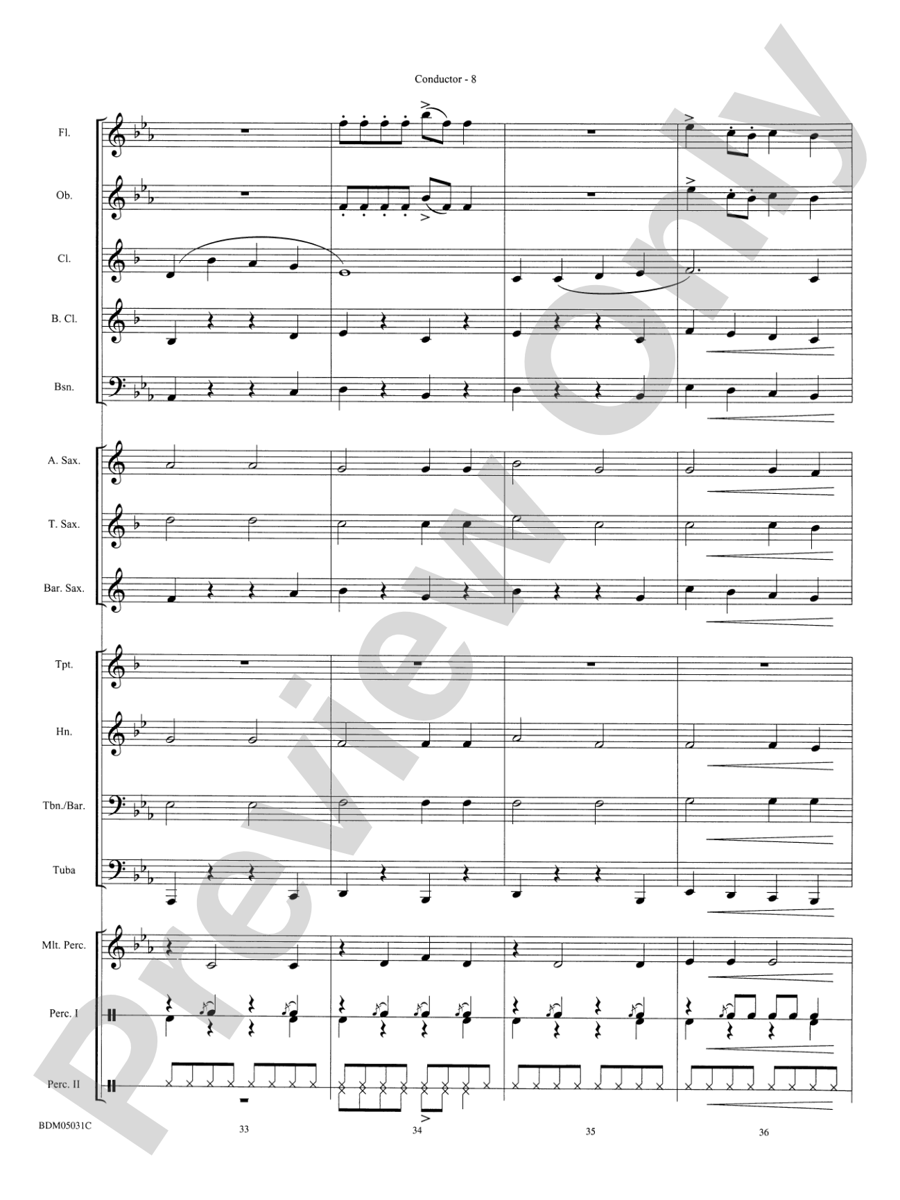 Holiday March (A Concert March for the Holiday Season): Concert Band Conductor Score & Parts