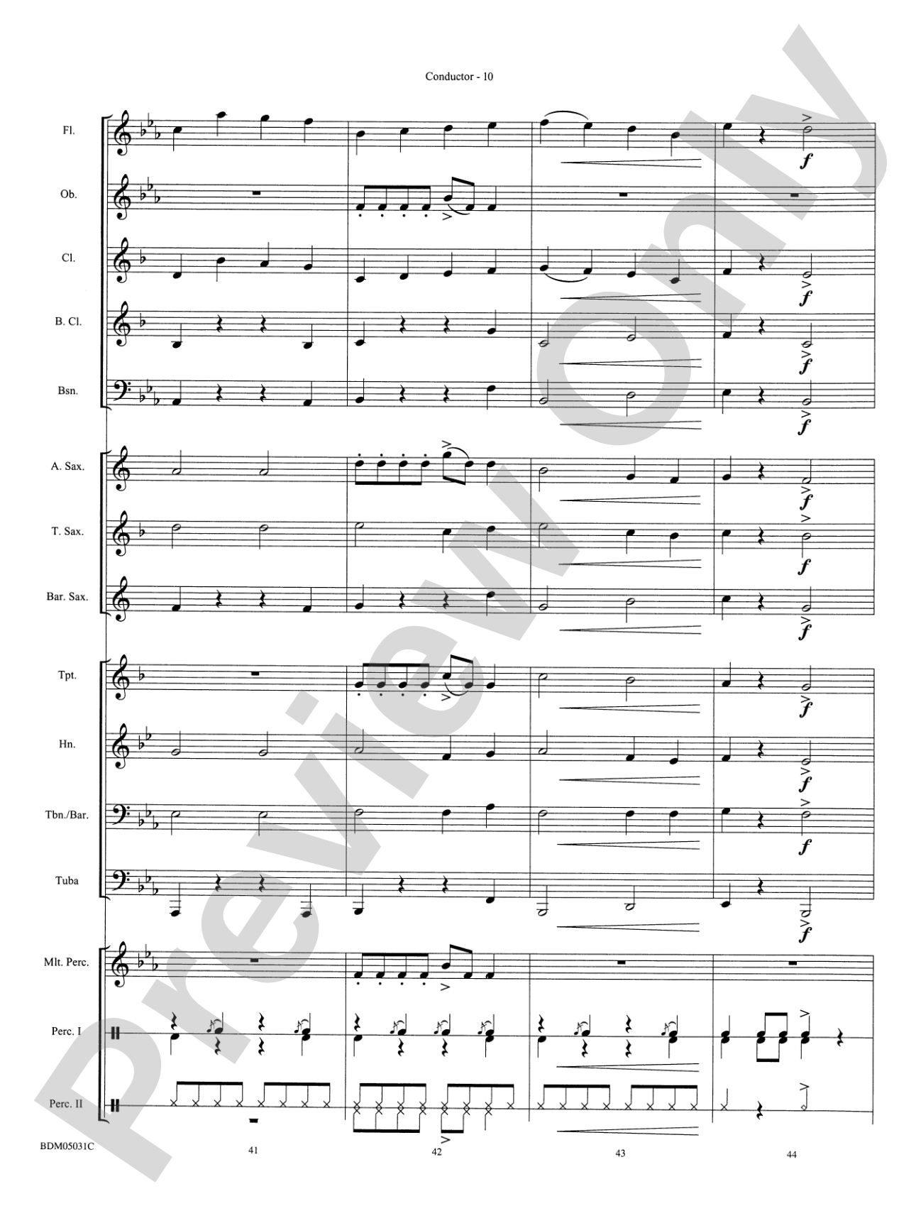 Holiday March (A Concert March for the Holiday Season): Concert Band Conductor Score & Parts