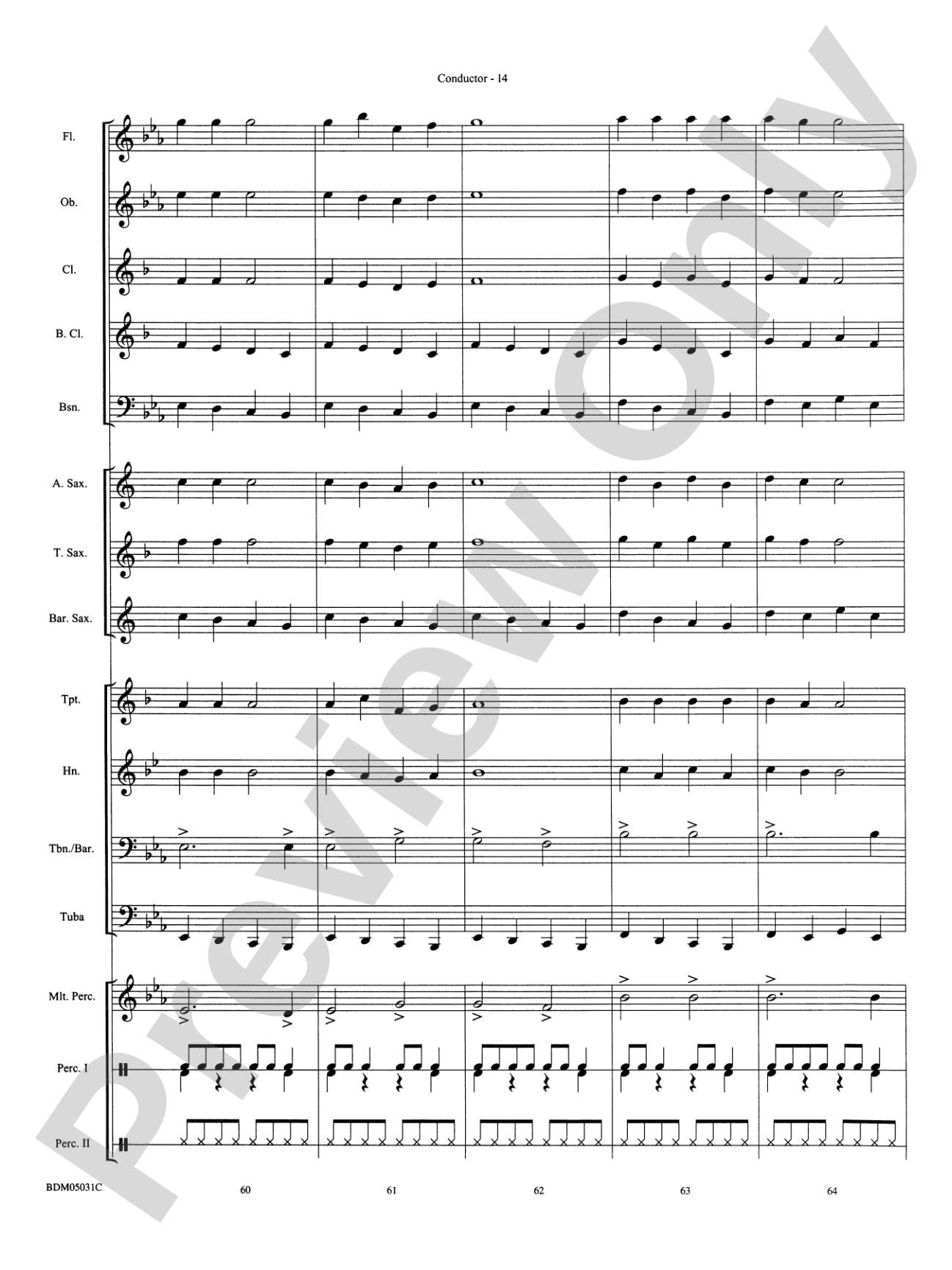 Holiday March (A Concert March for the Holiday Season): Concert Band Conductor Score & Parts