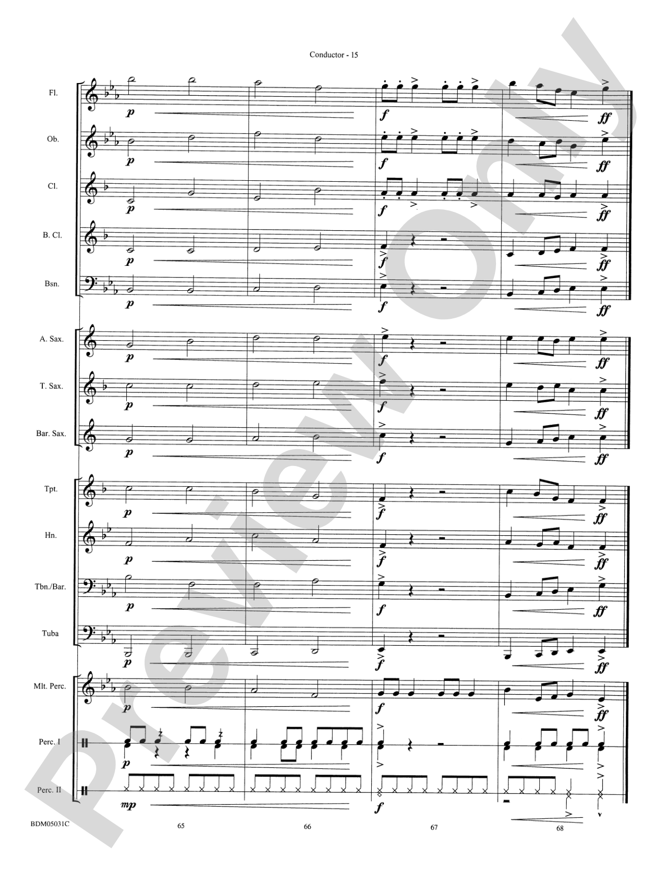 Holiday March (A Concert March for the Holiday Season): Concert Band Conductor Score & Parts