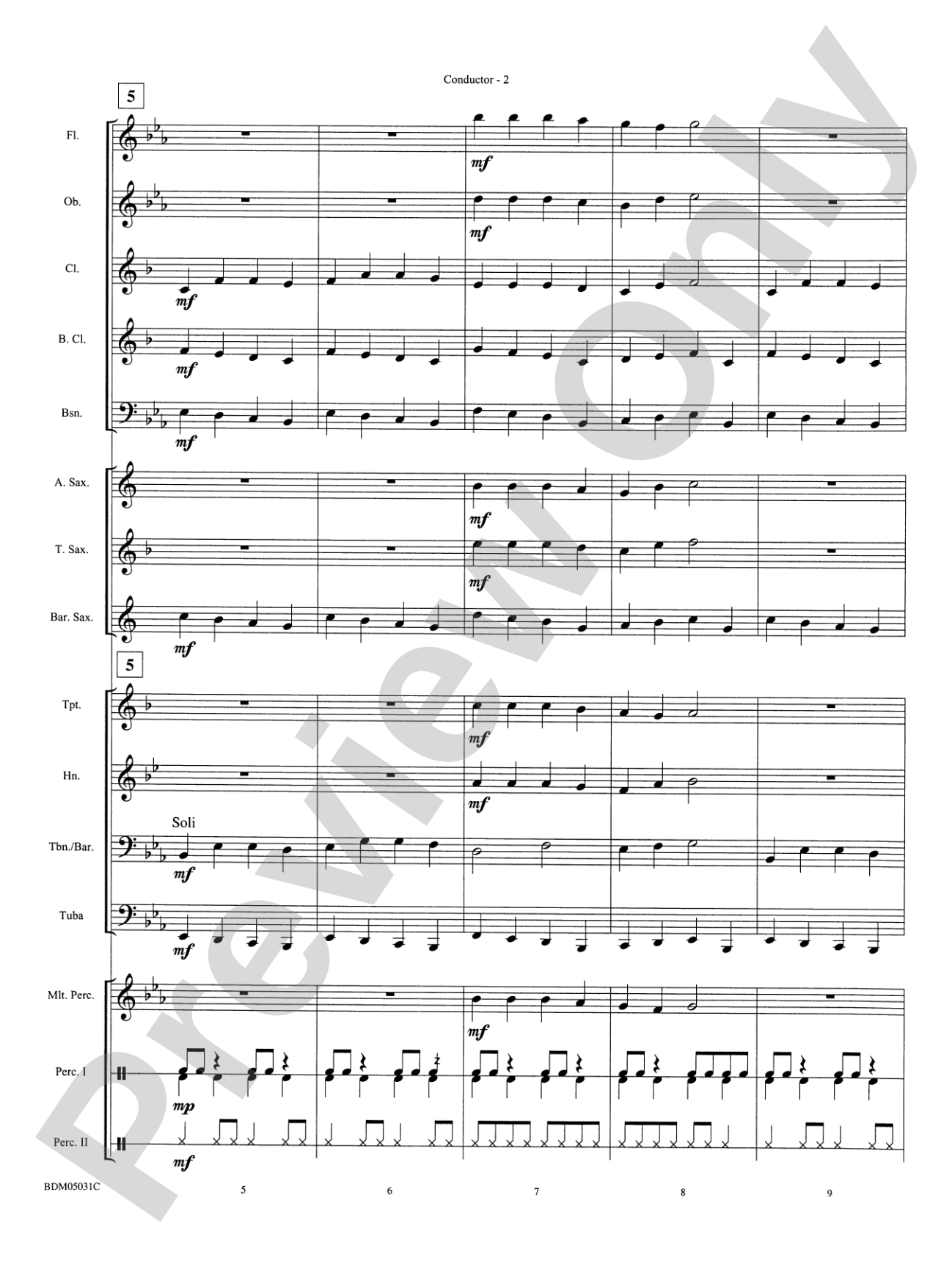 Holiday March (A Concert March for the Holiday Season): Concert Band Conductor Score & Parts