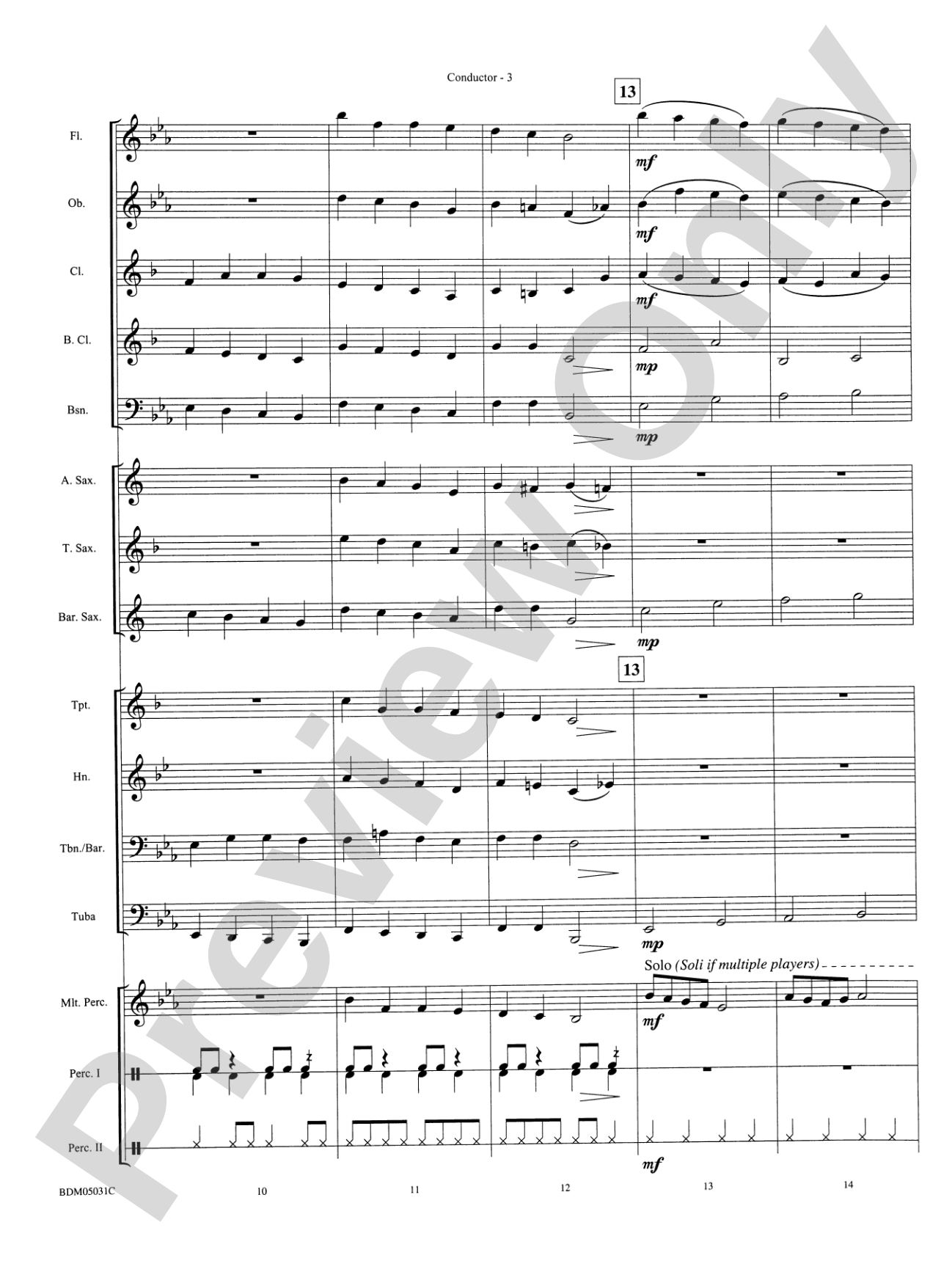 Holiday March (A Concert March for the Holiday Season): Concert Band Conductor Score & Parts