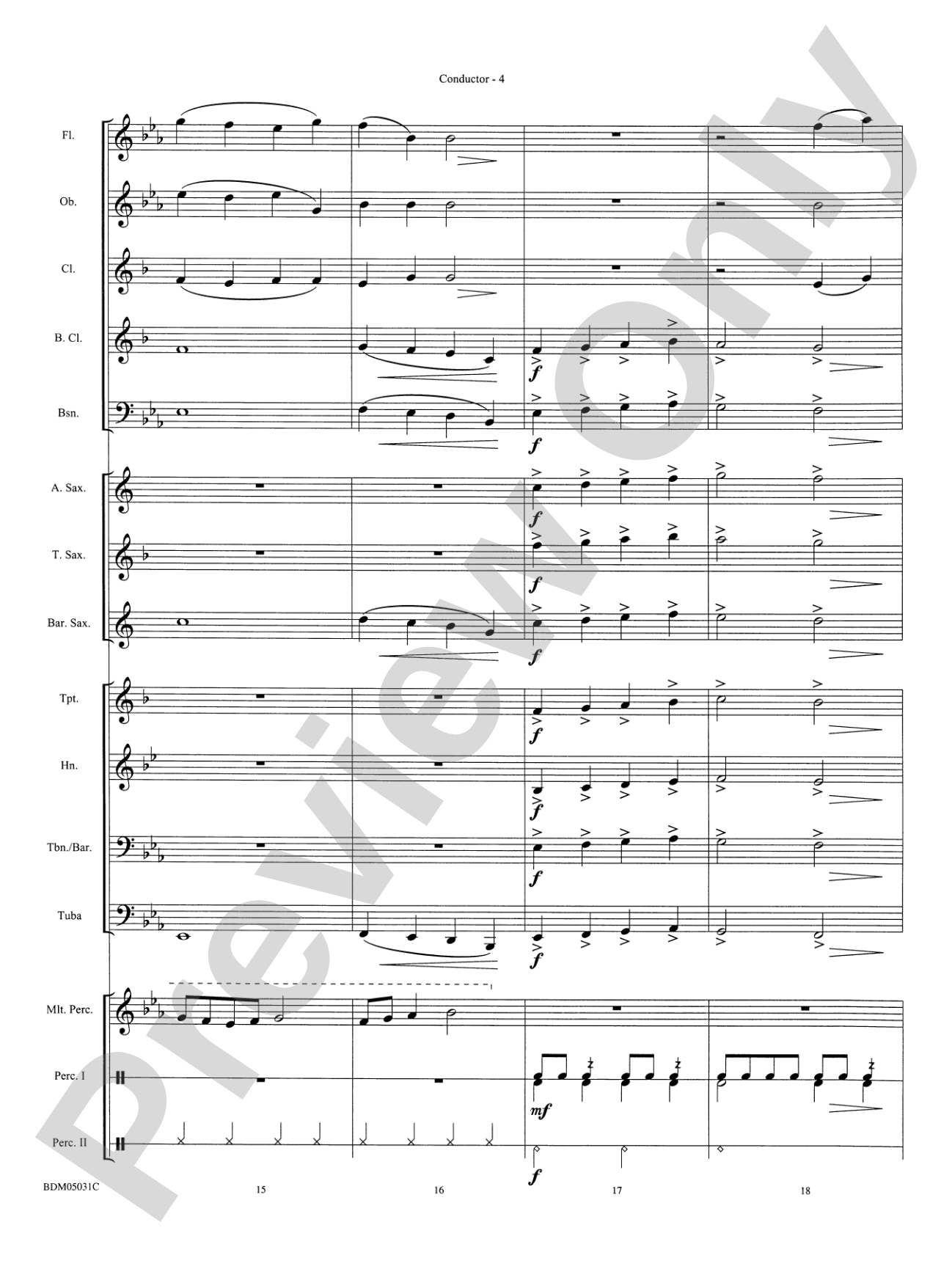 Holiday March (A Concert March for the Holiday Season): Concert Band Conductor Score & Parts