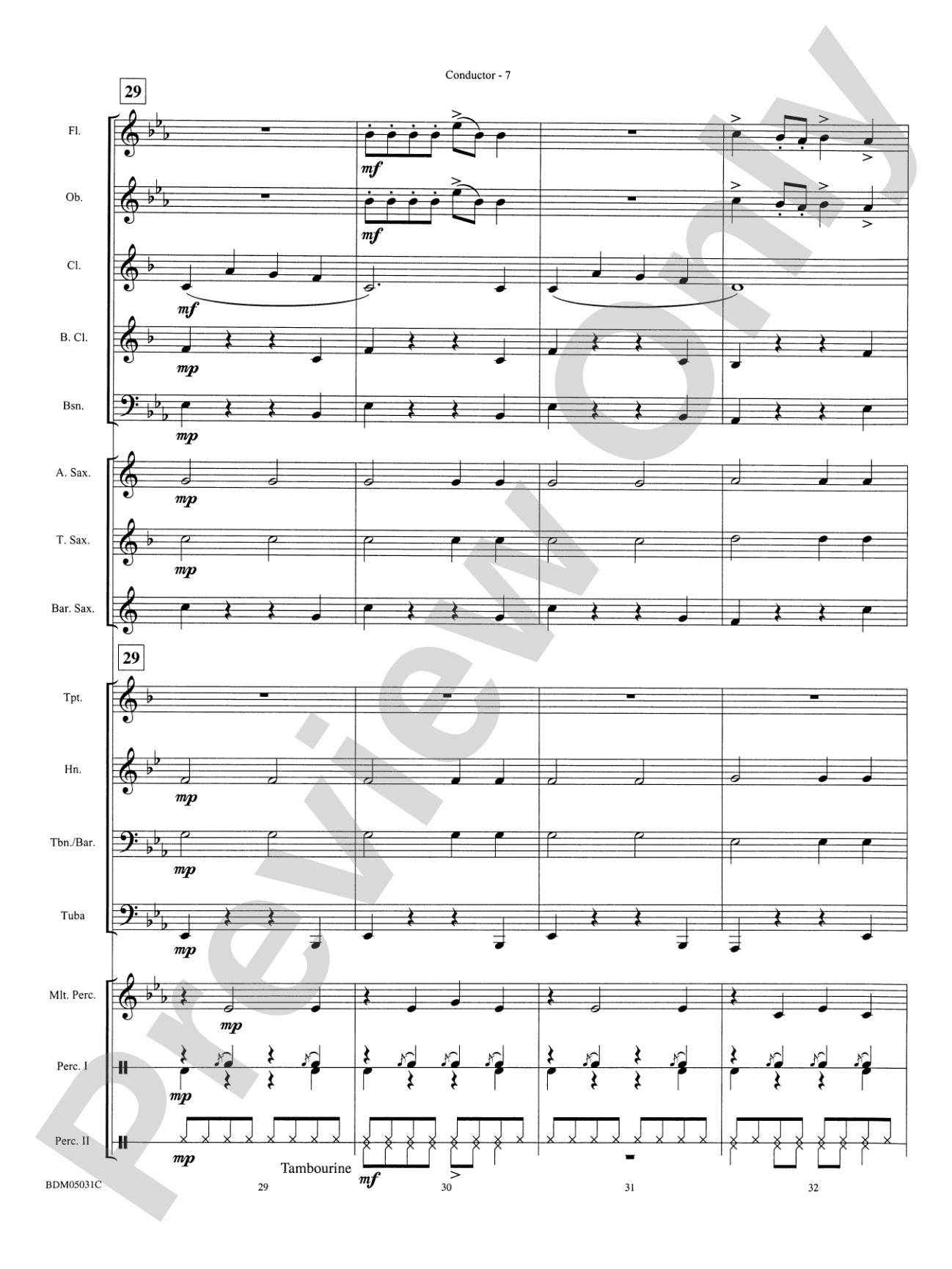 Holiday March (A Concert March for the Holiday Season): Concert Band Conductor Score & Parts