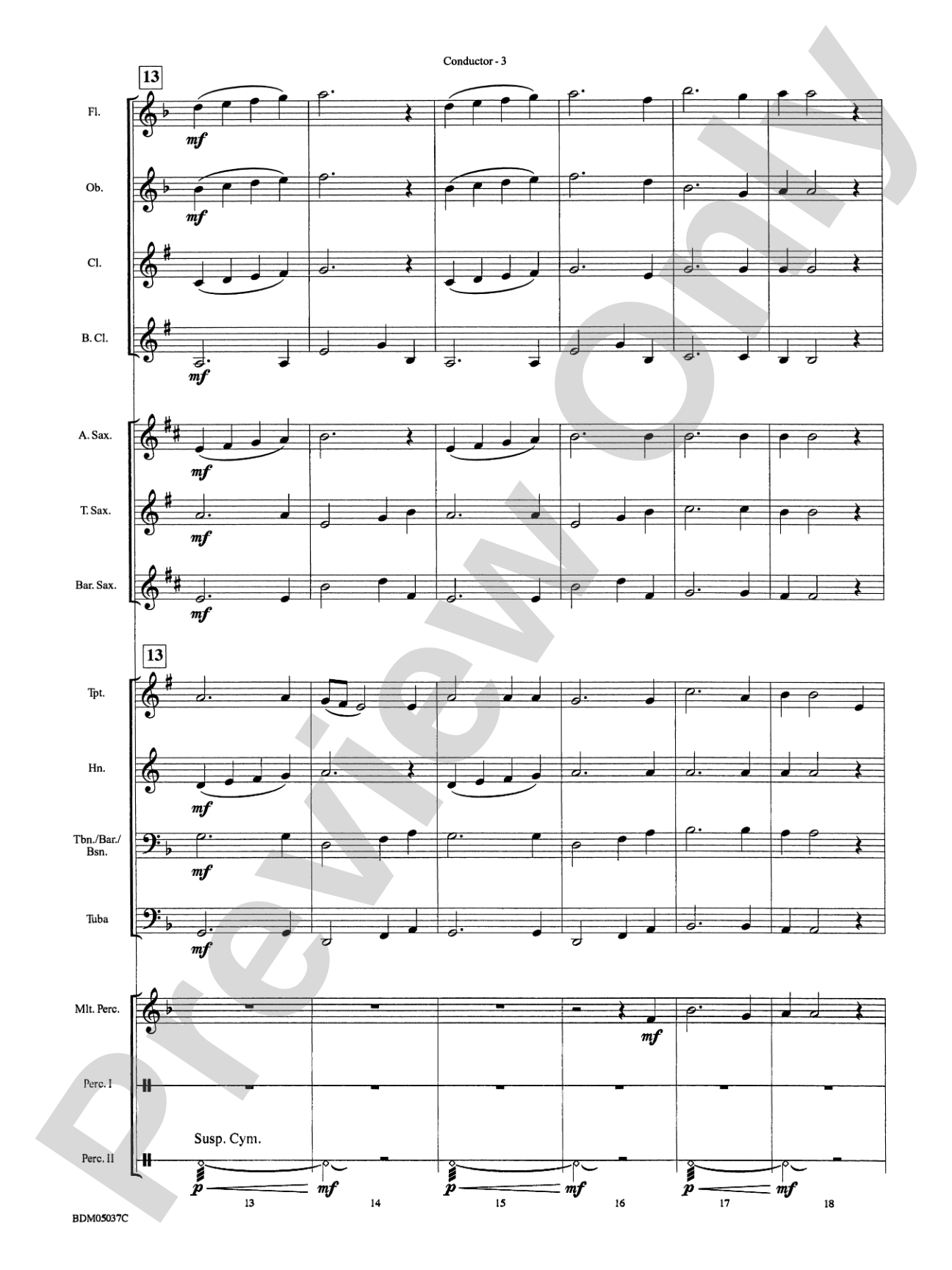 Two Appalachian Songs (I. "Once I Had a Sweetheart," II. "Cindy"): Concert Band Conductor Score & Parts