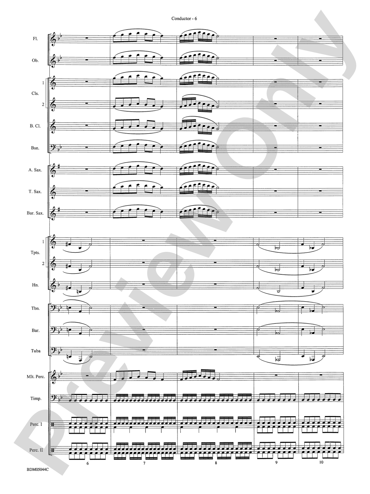 Developing Band Clinic (A Warm-Up and Fundamental Sequence for Concert Band): Concert Band Conductor Score & Parts