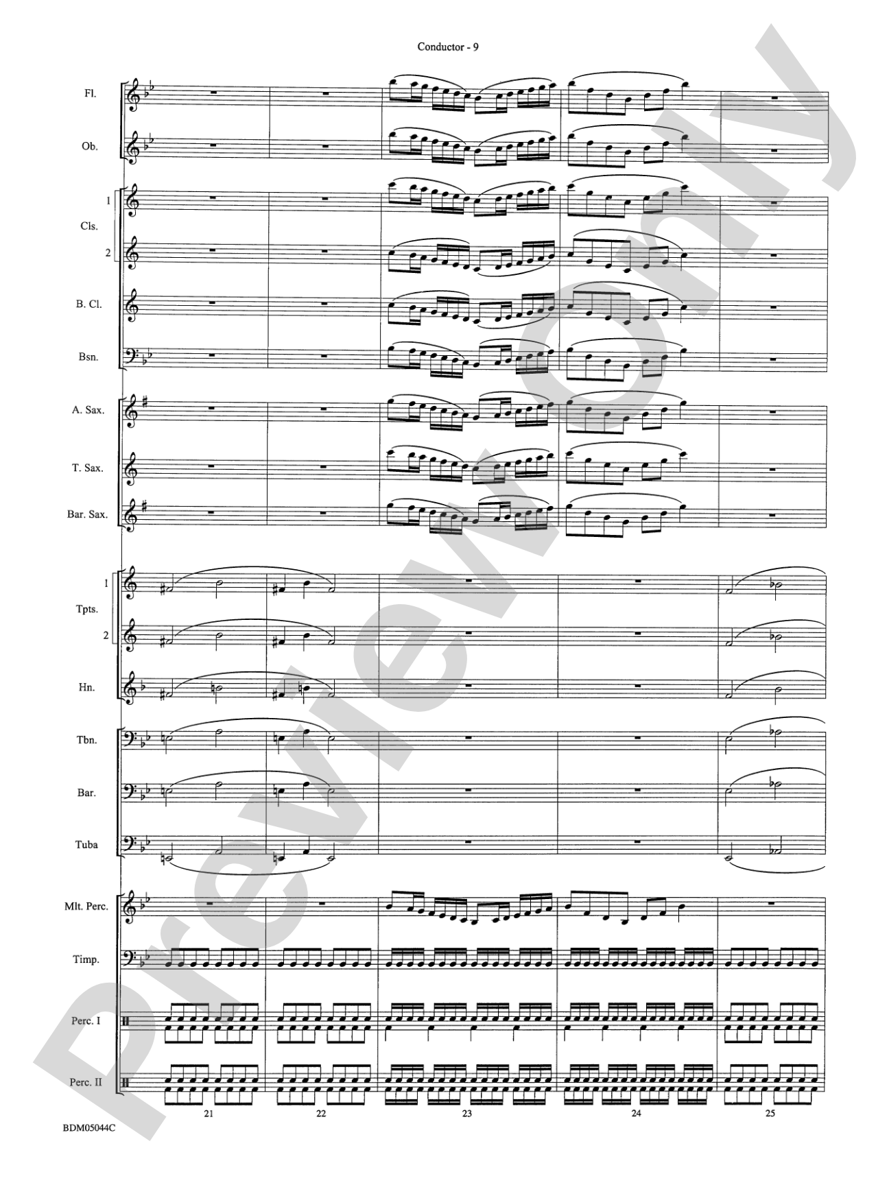 Developing Band Clinic (A Warm-Up and Fundamental Sequence for Concert Band): Concert Band Conductor Score & Parts