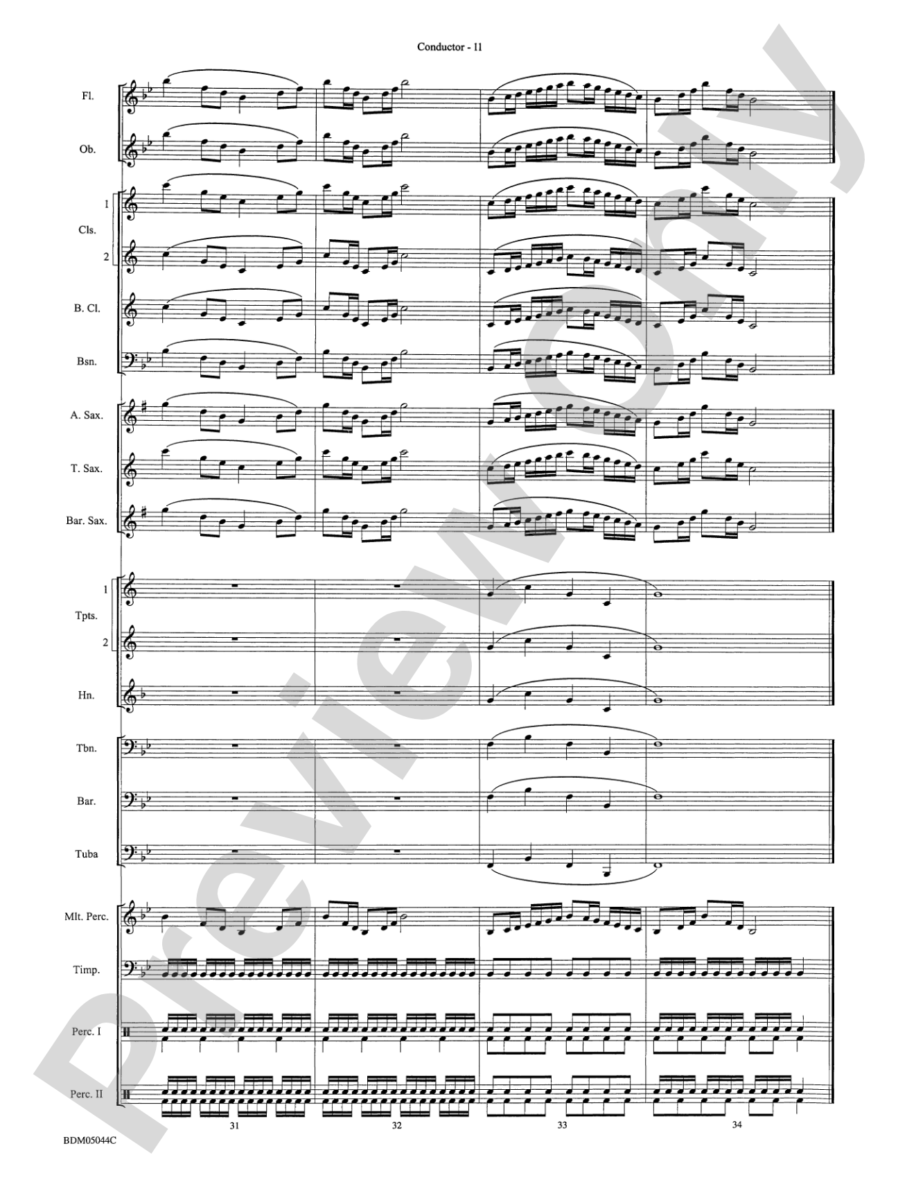 Developing Band Clinic (A Warm-Up and Fundamental Sequence for Concert Band): Concert Band Conductor Score & Parts