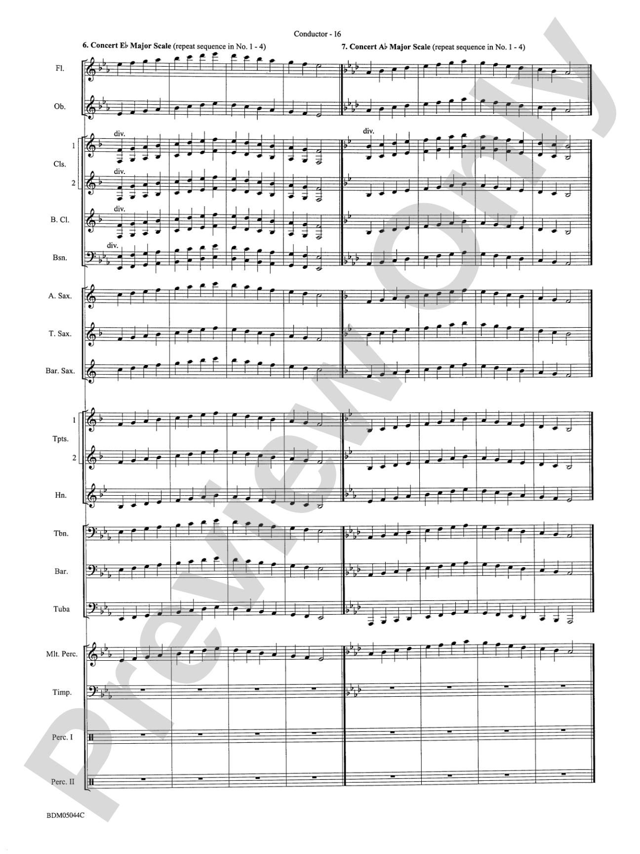 Developing Band Clinic (A Warm-Up and Fundamental Sequence for Concert Band): Concert Band Conductor Score & Parts