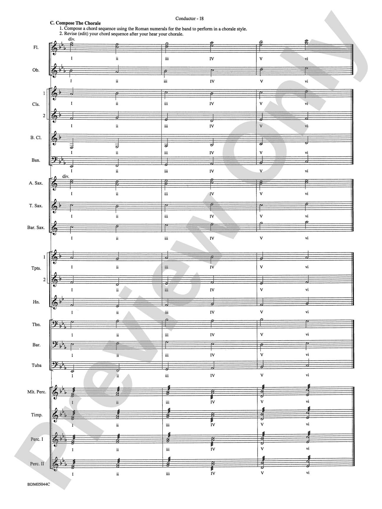 Developing Band Clinic (A Warm-Up and Fundamental Sequence for Concert Band): Concert Band Conductor Score & Parts