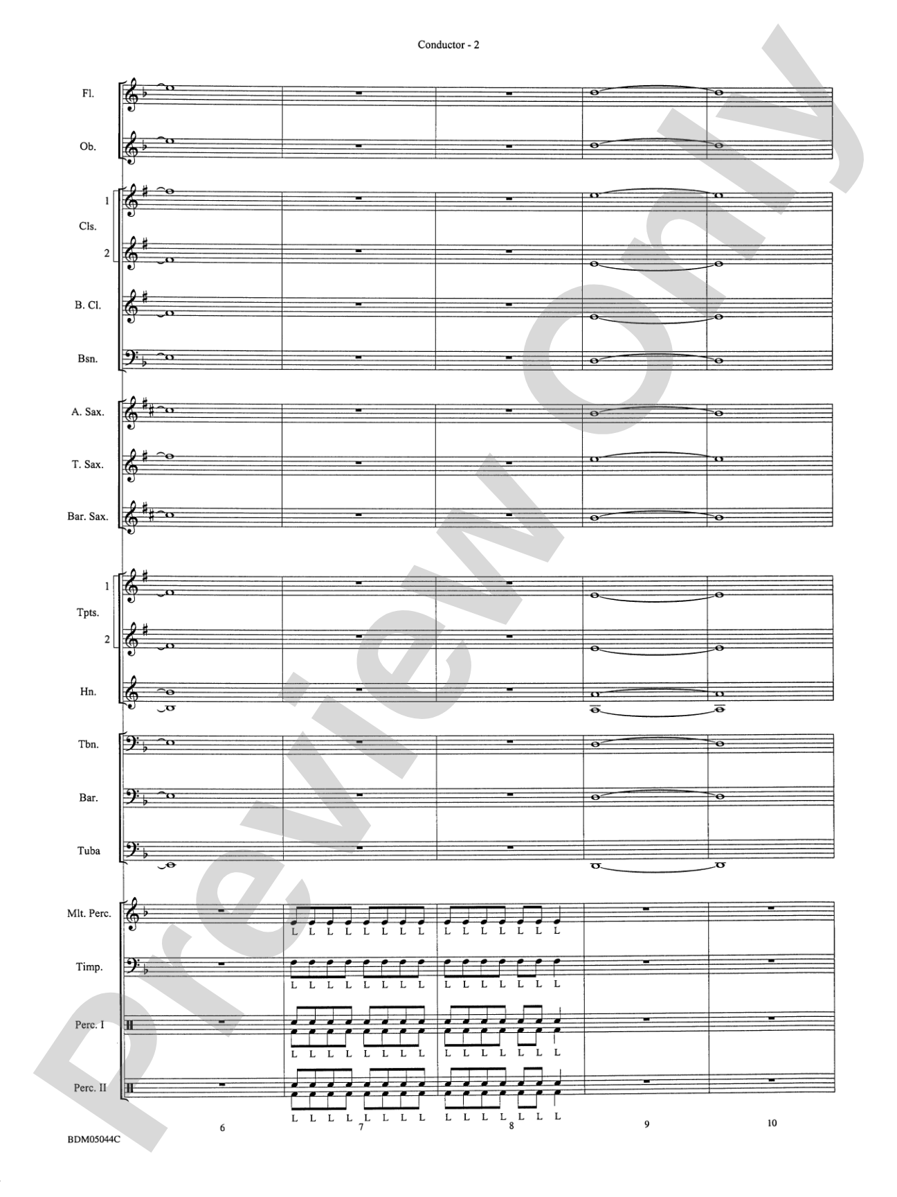 Developing Band Clinic (A Warm-Up and Fundamental Sequence for Concert Band): Concert Band Conductor Score & Parts