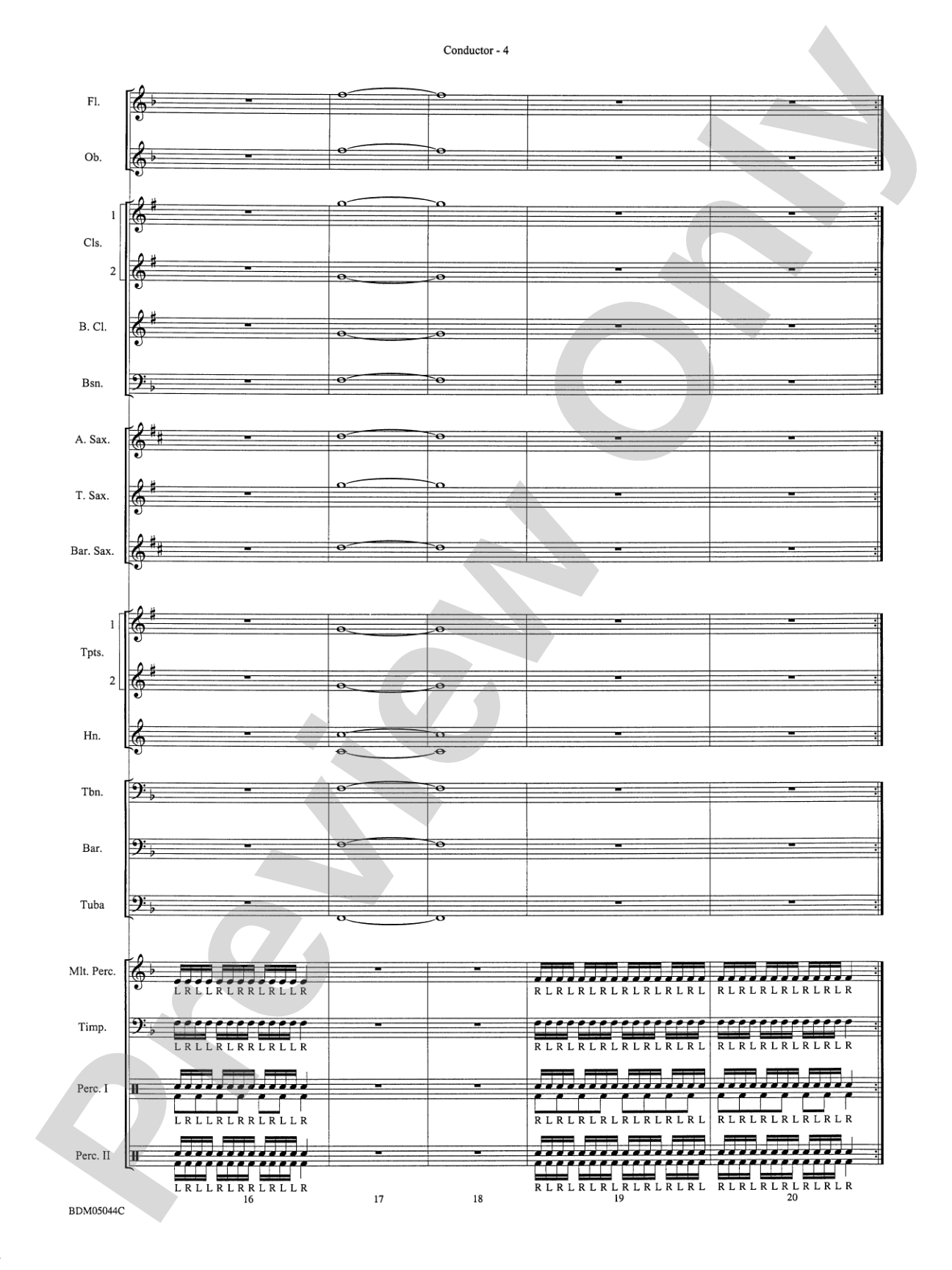 Developing Band Clinic (A Warm-Up and Fundamental Sequence for Concert Band): Concert Band Conductor Score & Parts
