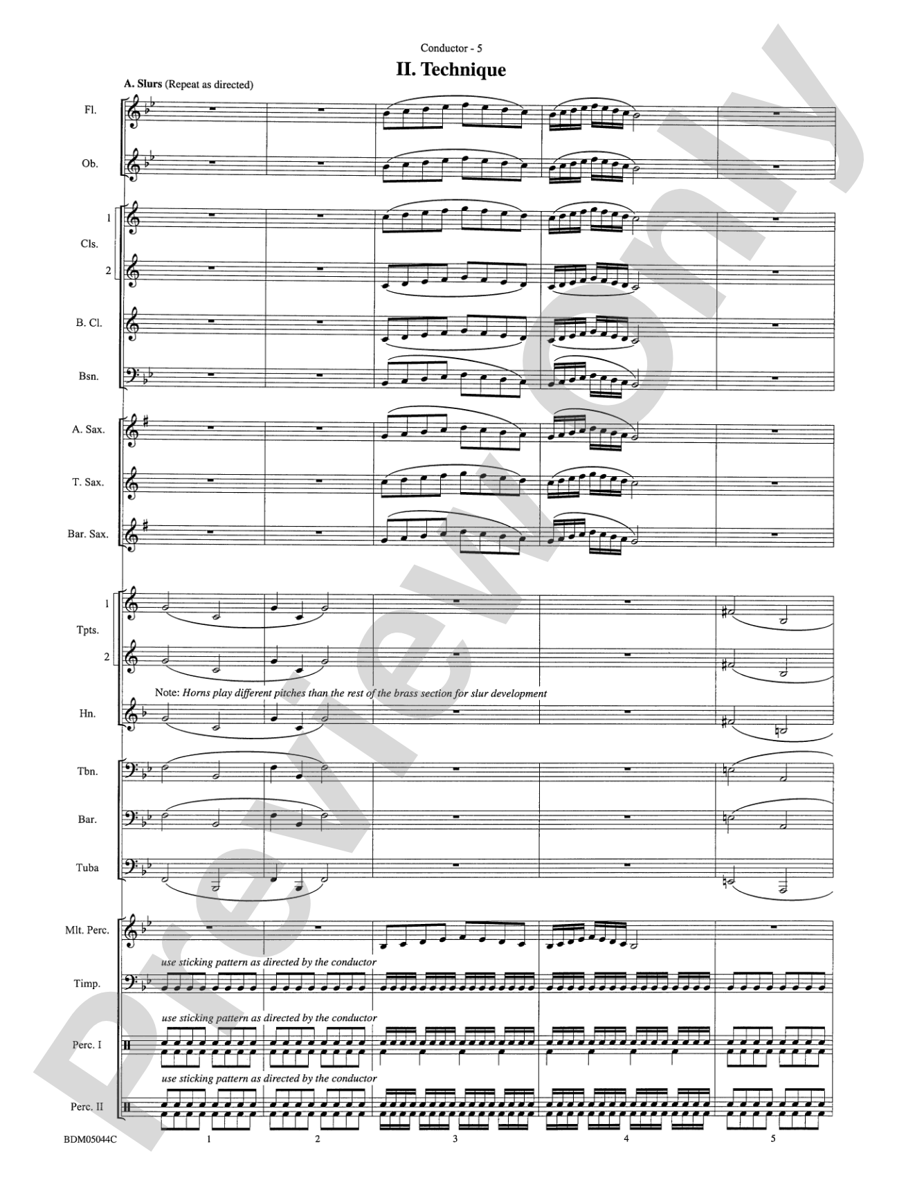 Developing Band Clinic (A Warm-Up and Fundamental Sequence for Concert Band): Concert Band Conductor Score & Parts
