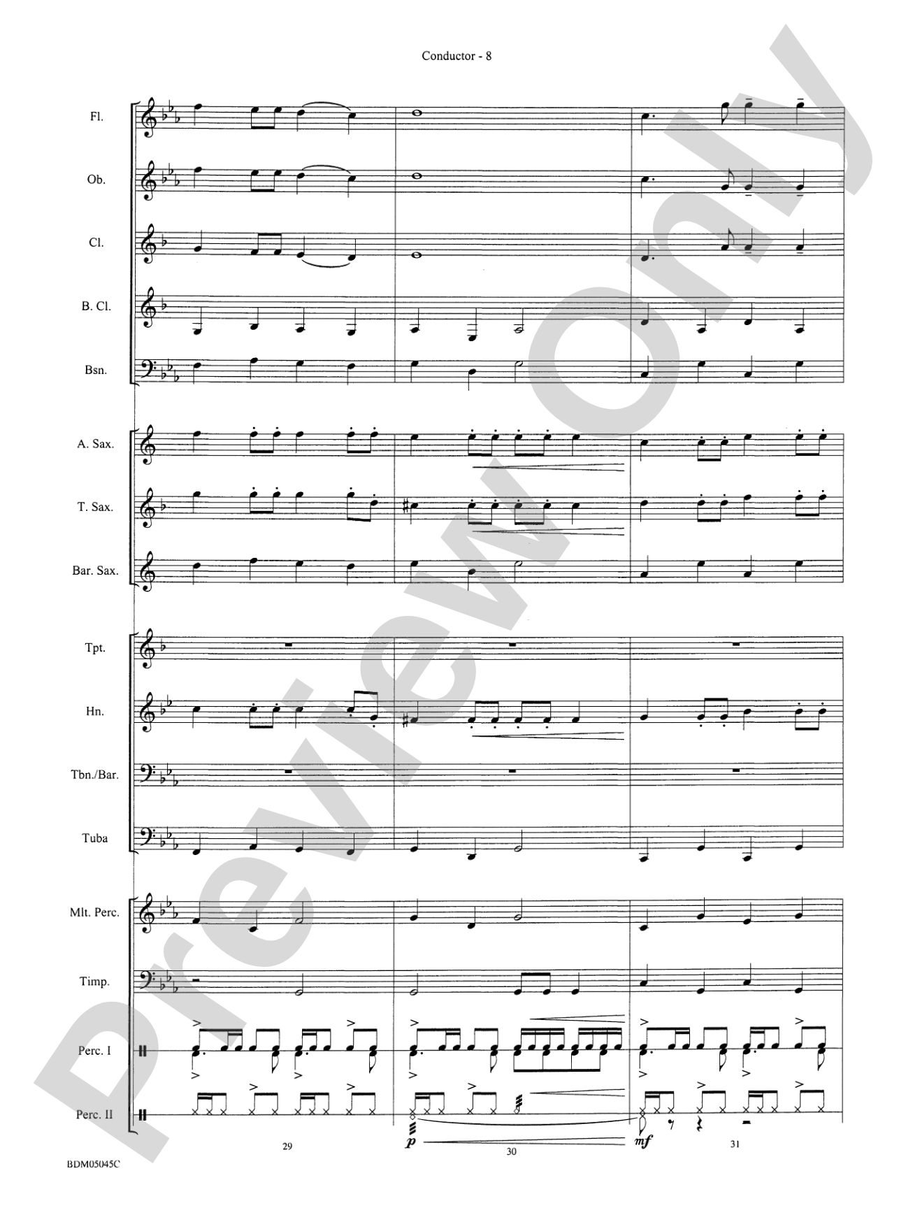 ÜskÜdar: Concert Band Conductor Score & Parts