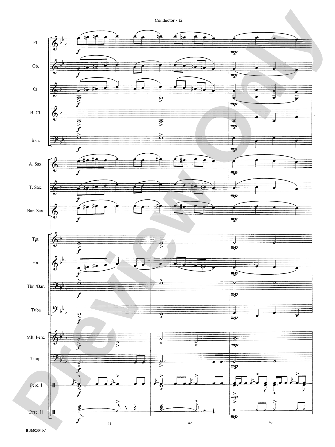 ÜskÜdar: Concert Band Conductor Score & Parts