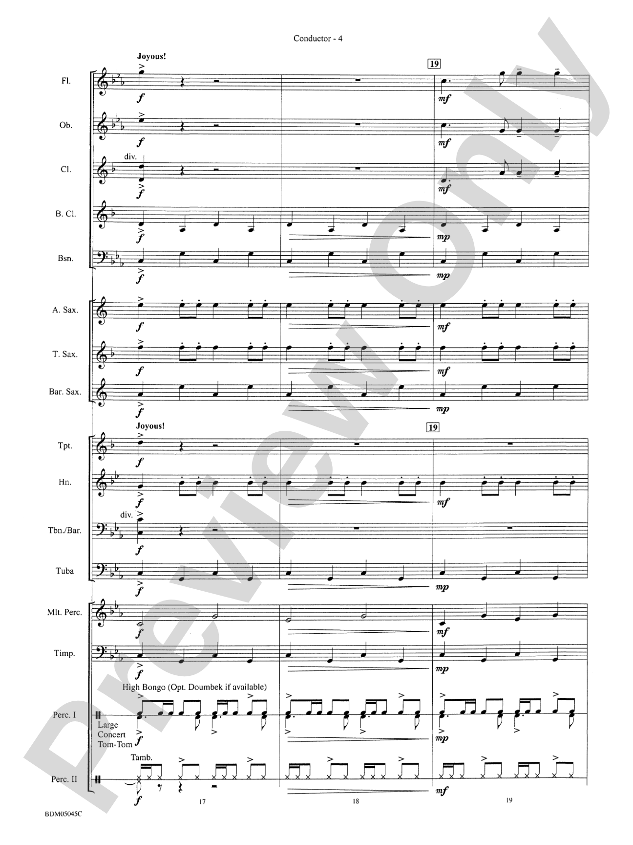 ÜskÜdar: Concert Band Conductor Score & Parts