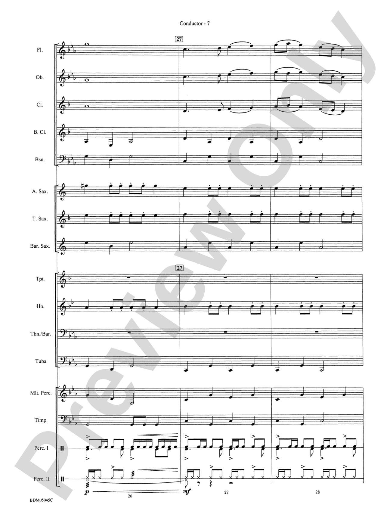 ÜskÜdar: Concert Band Conductor Score & Parts