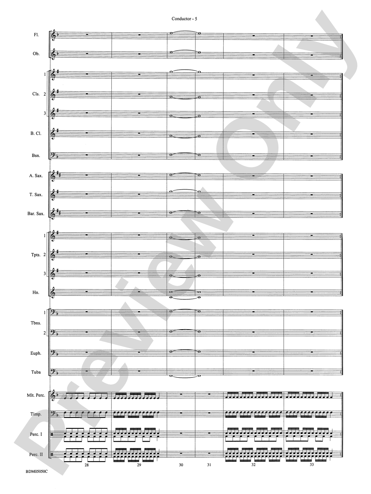 Concert Band Clinic (A Warm-Up and Fundamental Sequence for Concert Band): Score