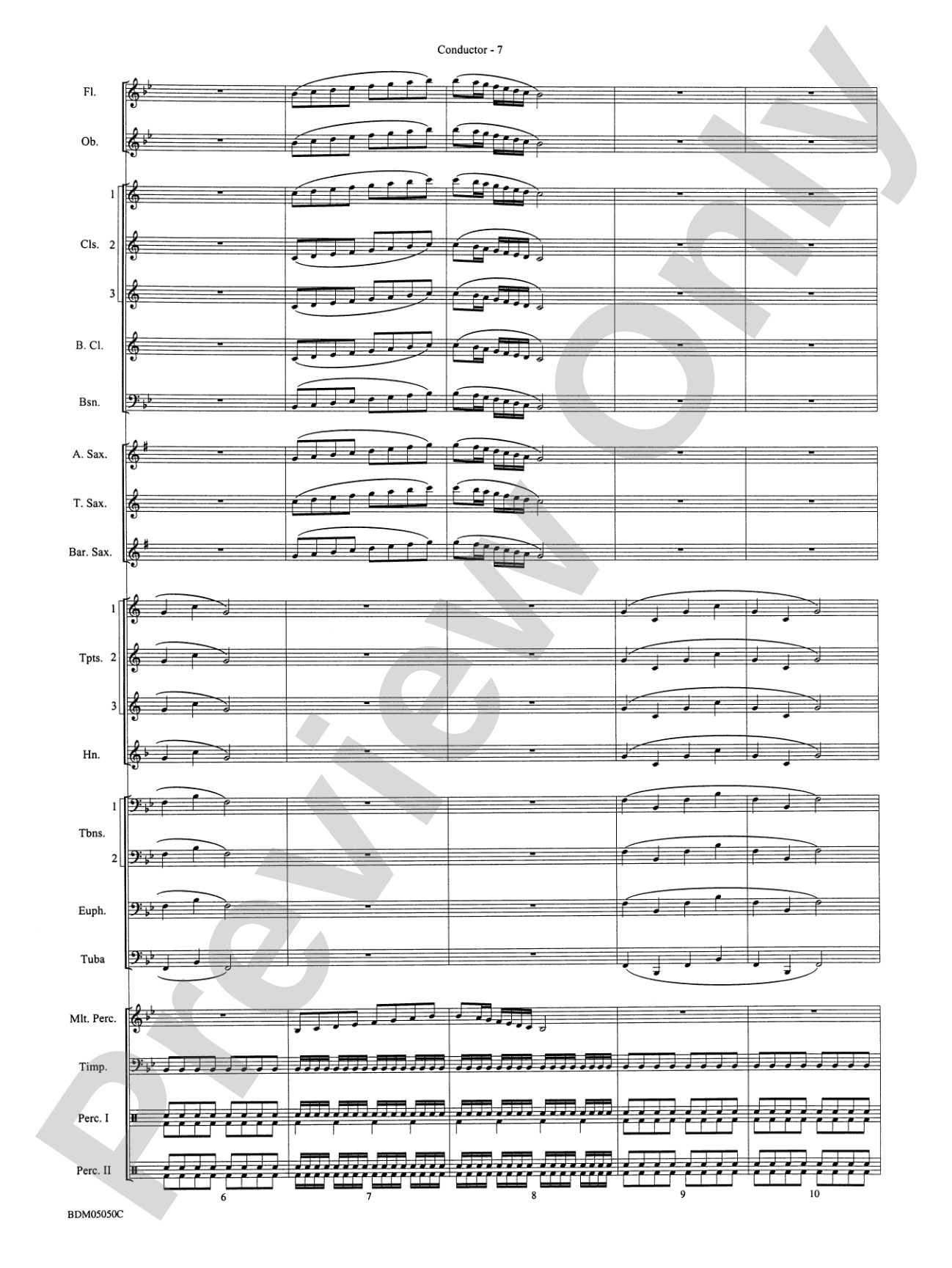 Concert Band Clinic (A Warm-Up and Fundamental Sequence for Concert Band): Score
