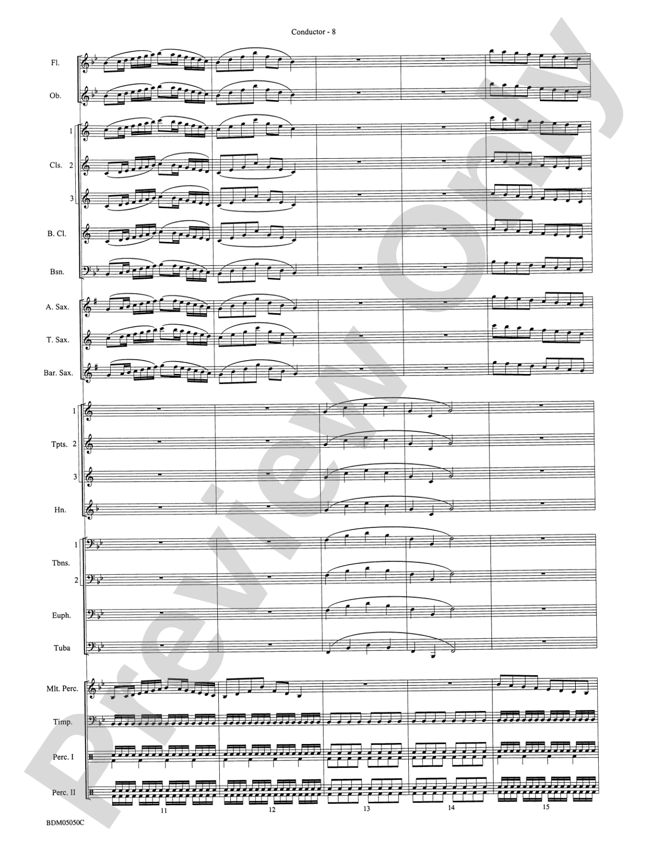 Concert Band Clinic (A Warm-Up and Fundamental Sequence for Concert Band): Score