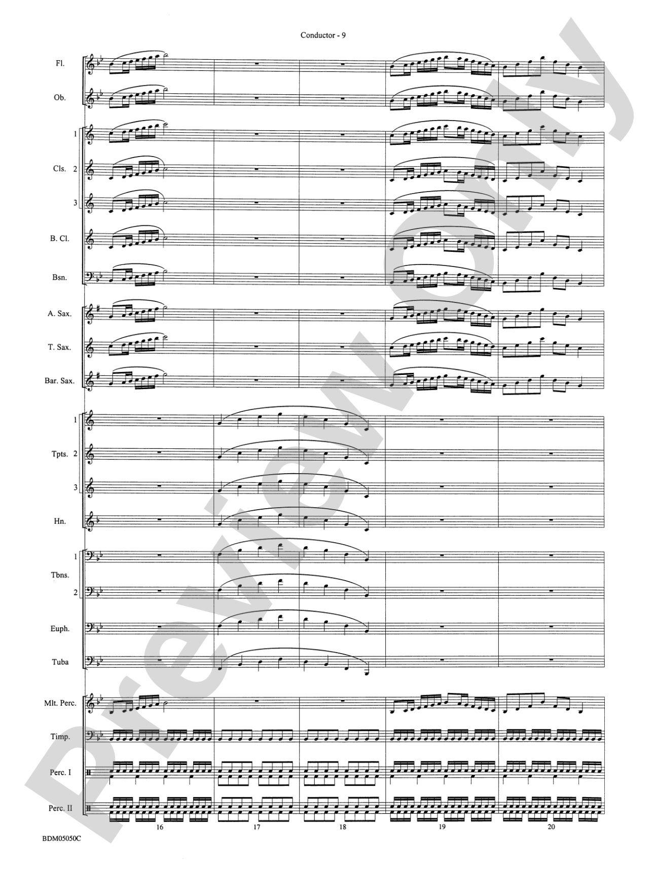 Concert Band Clinic (A Warm-Up and Fundamental Sequence for Concert Band): Score