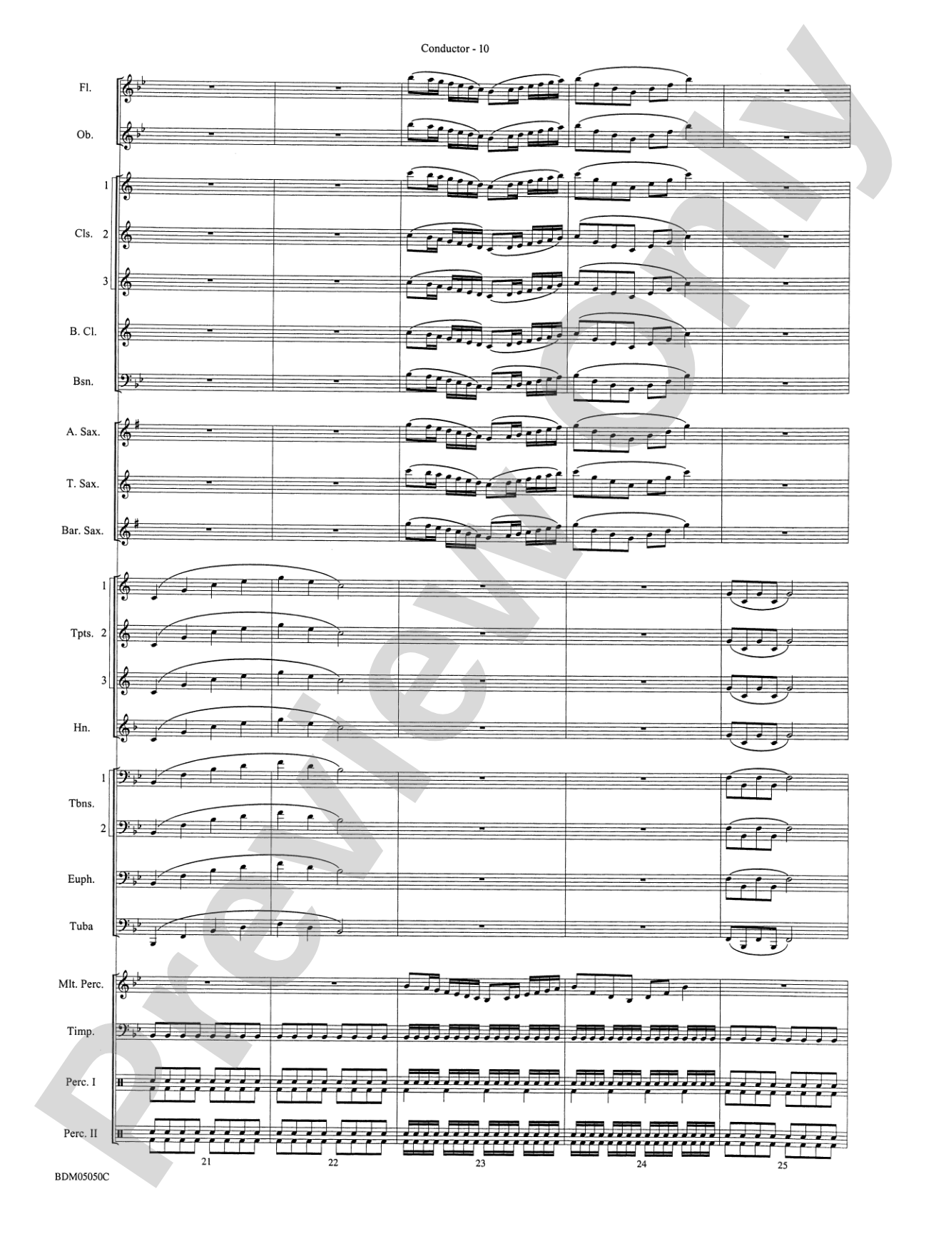 Concert Band Clinic (A Warm-Up and Fundamental Sequence for Concert Band): Score