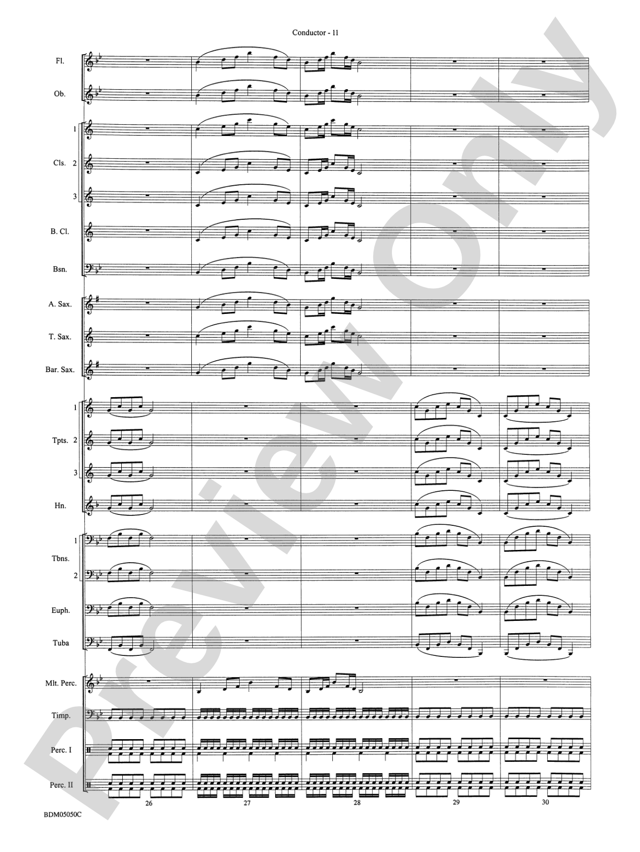 Concert Band Clinic (A Warm-Up and Fundamental Sequence for Concert Band): Score