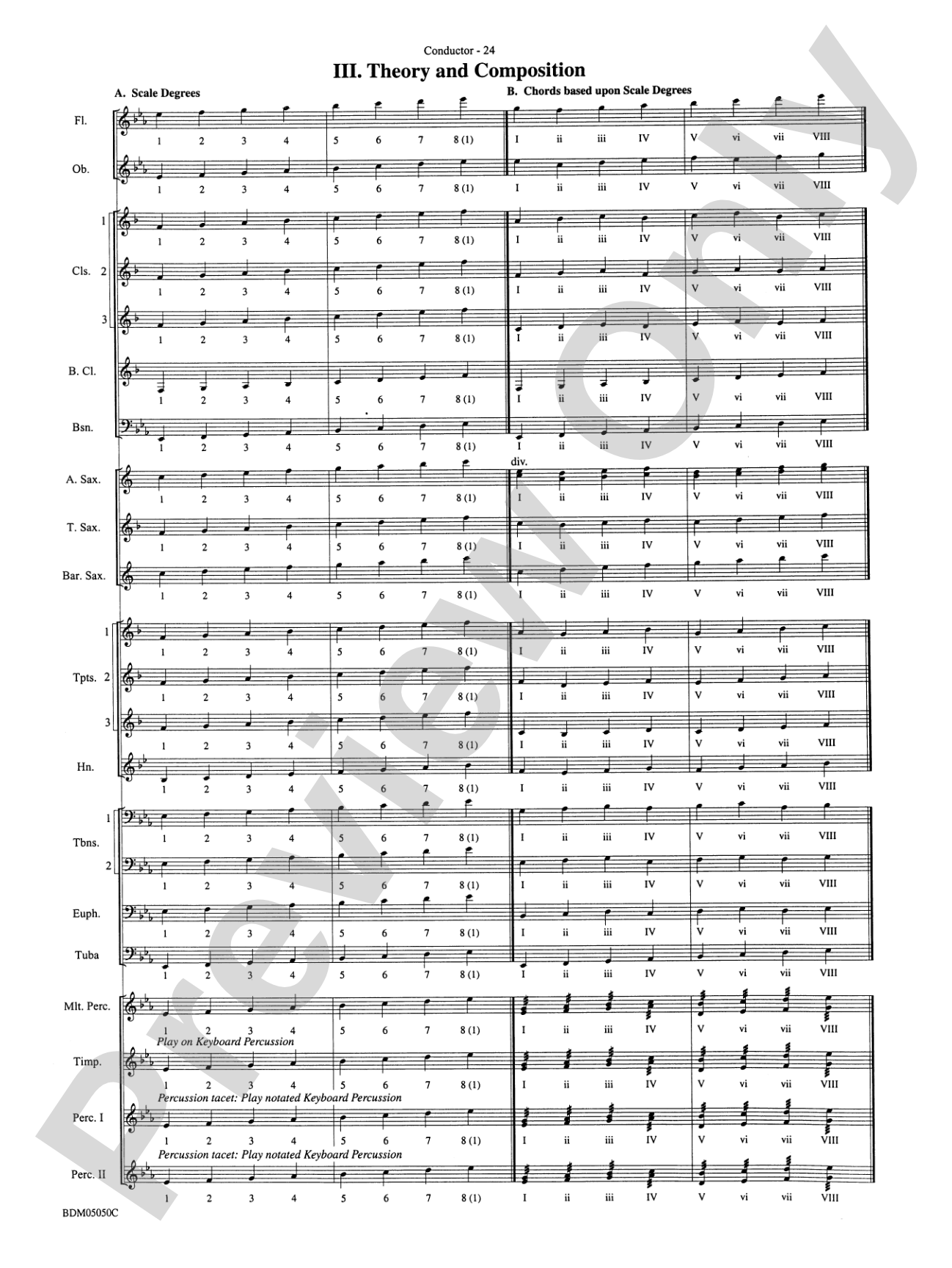 Concert Band Clinic (A Warm-Up and Fundamental Sequence for Concert Band): Score