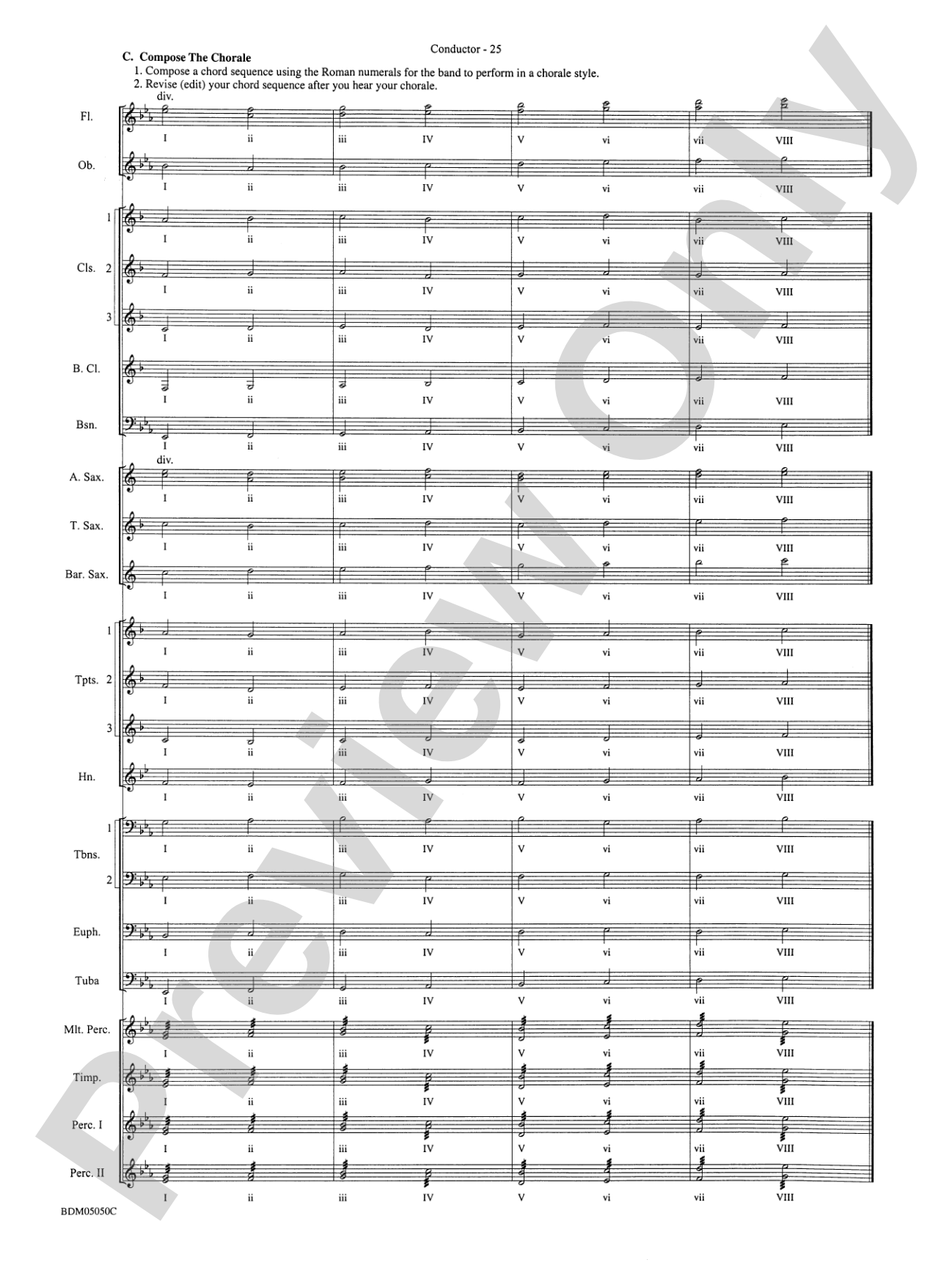 Concert Band Clinic (A Warm-Up and Fundamental Sequence for Concert Band): Score