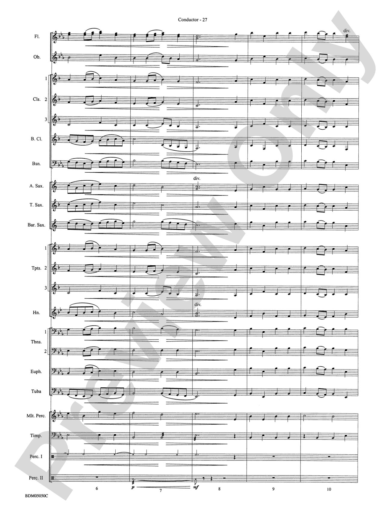 Concert Band Clinic (A Warm-Up and Fundamental Sequence for Concert Band): Score
