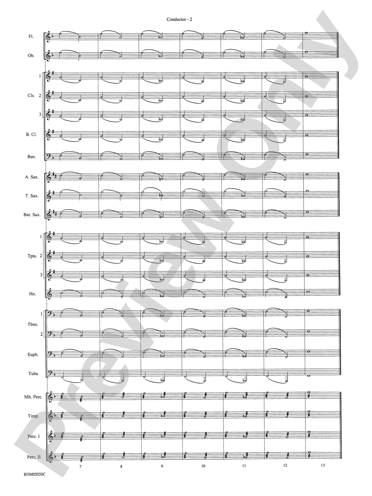 Concert Band Clinic (A Warm-Up and Fundamental Sequence for Concert Band): Score