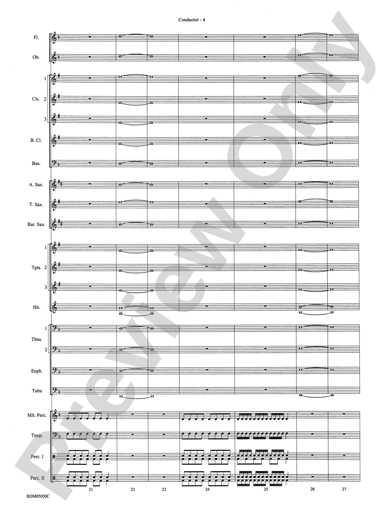 Concert Band Clinic (A Warm-Up and Fundamental Sequence for Concert Band): Score