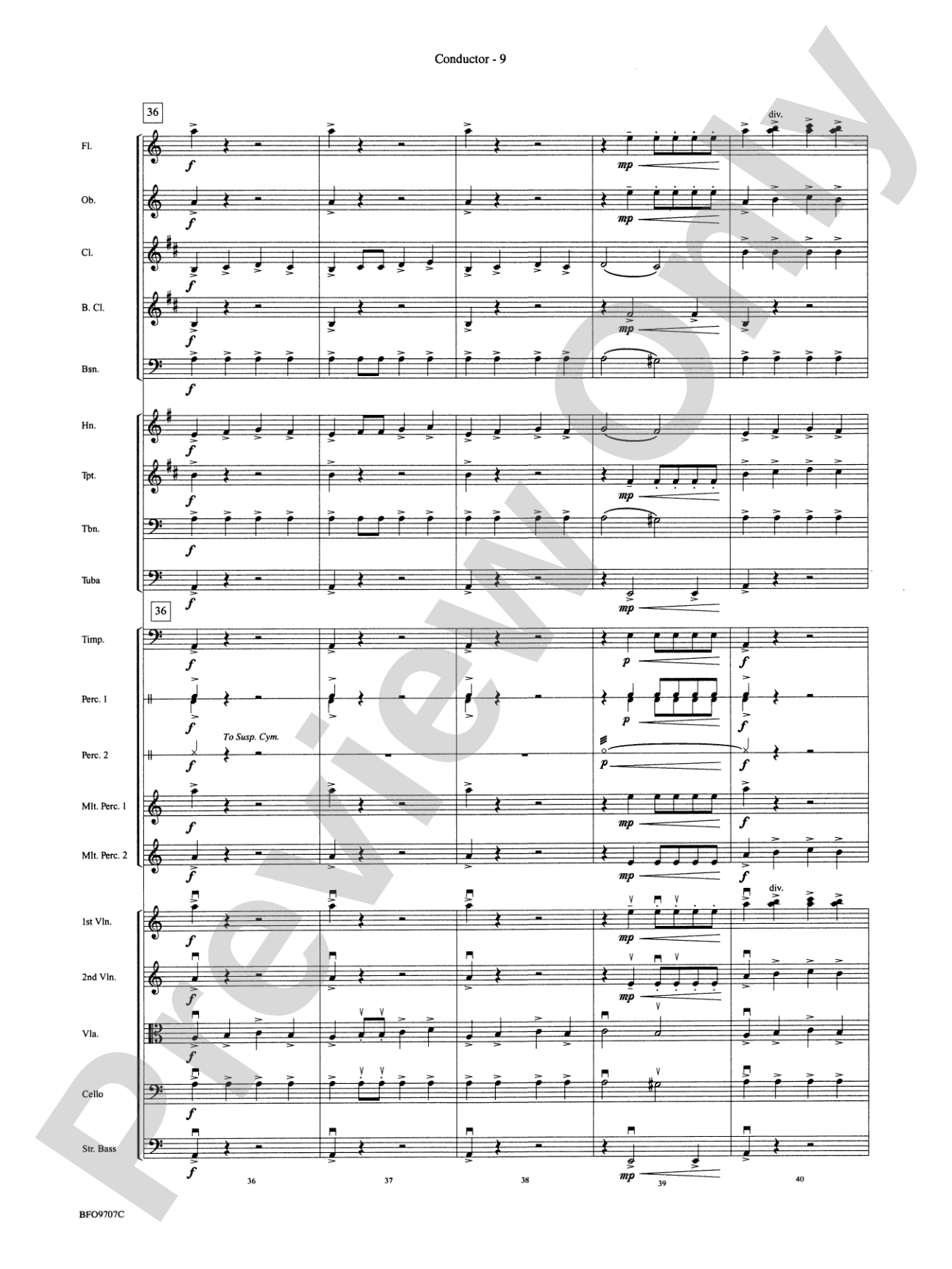 The Tempest: Full Orchestra Conductor Score & Parts