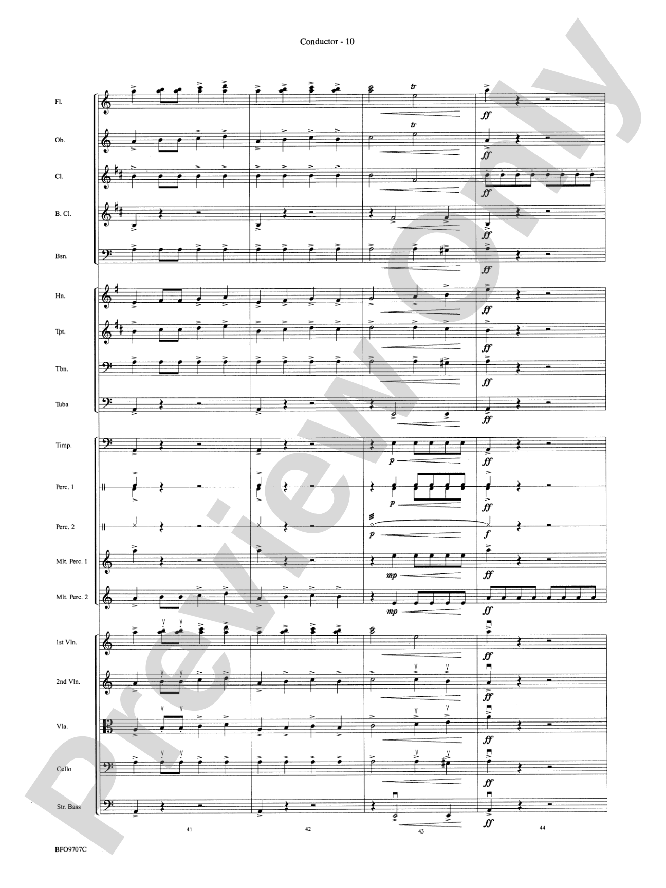 The Tempest: Full Orchestra Conductor Score & Parts