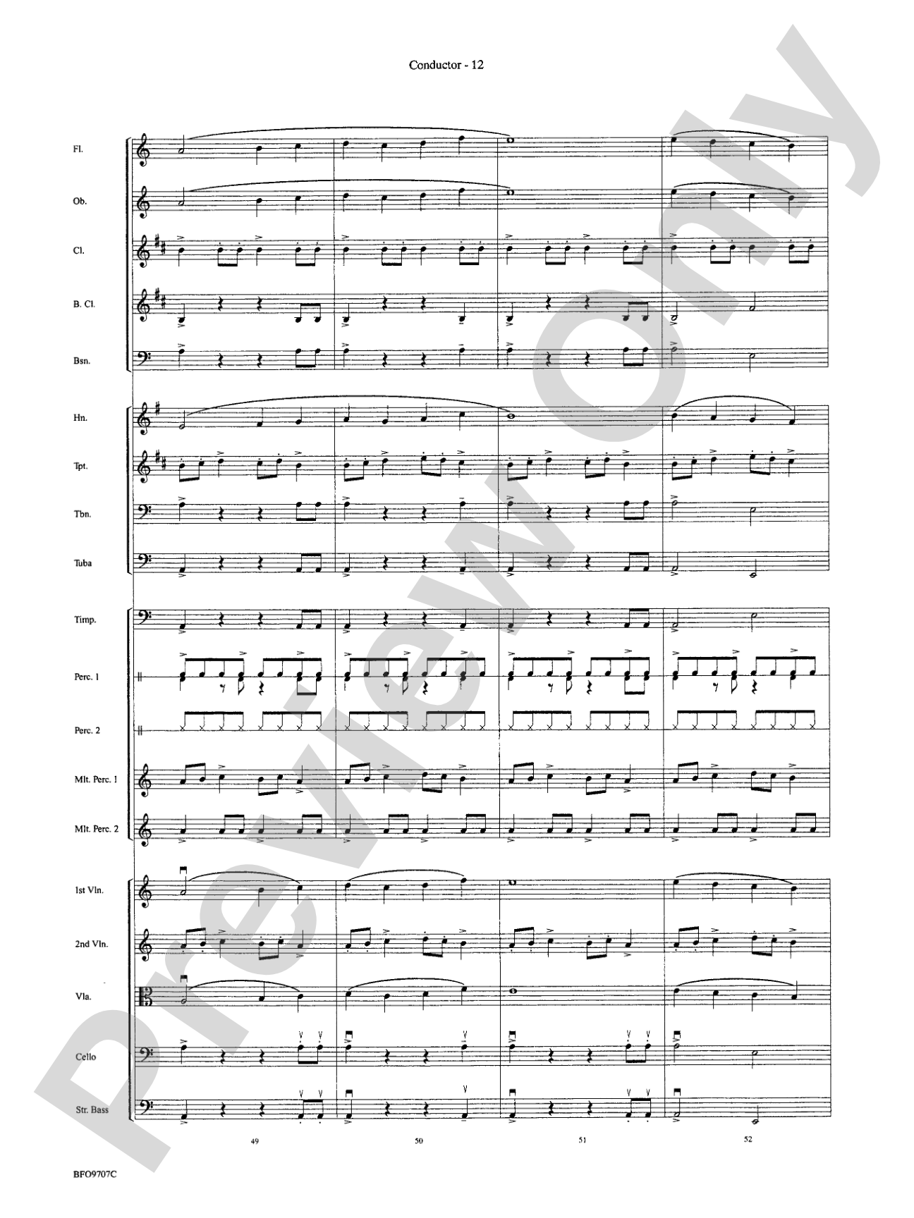 The Tempest: Full Orchestra Conductor Score & Parts