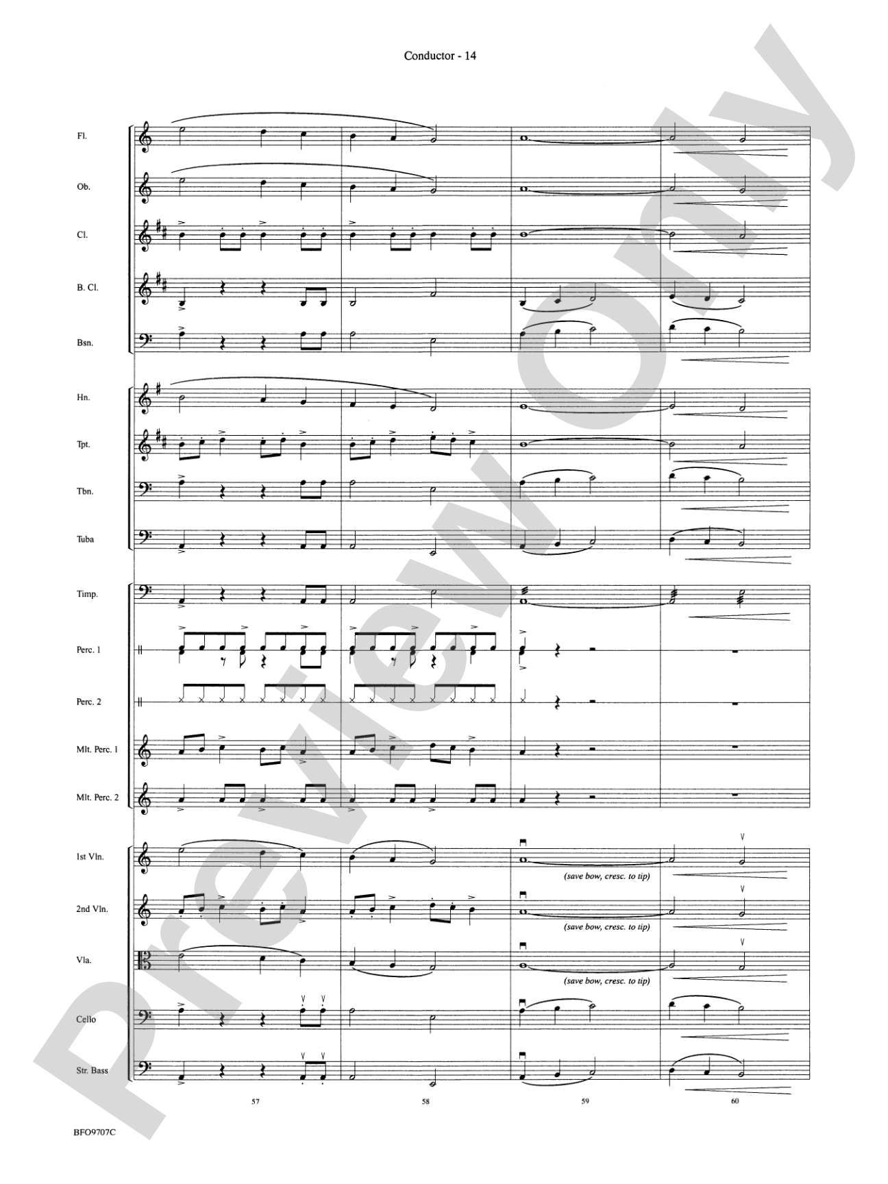 The Tempest: Full Orchestra Conductor Score & Parts