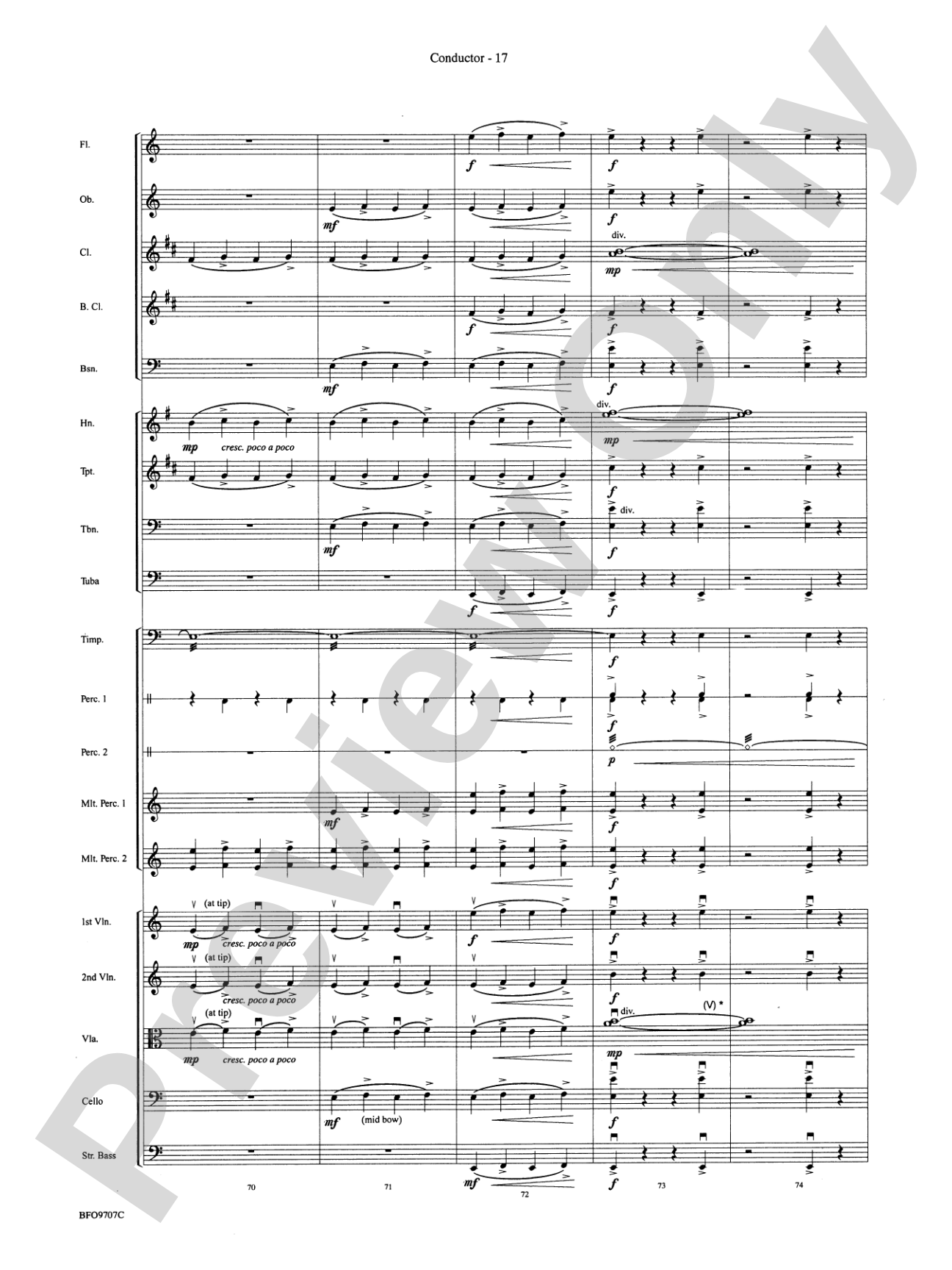 The Tempest: Full Orchestra Conductor Score & Parts