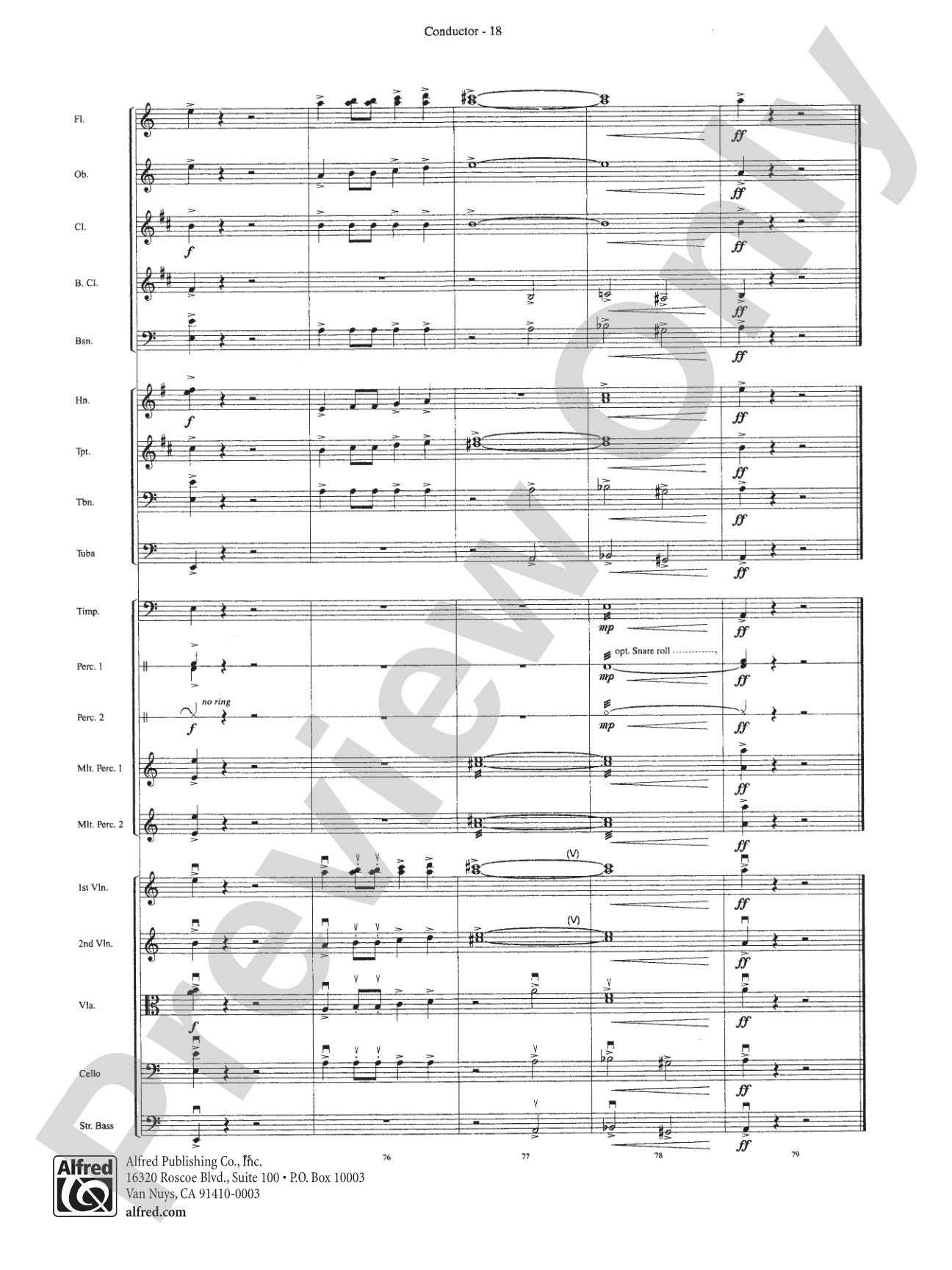 The Tempest: Full Orchestra Conductor Score & Parts