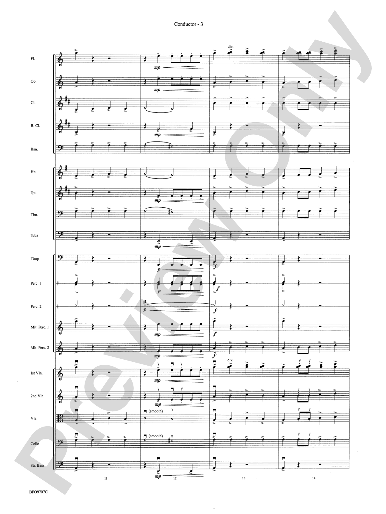 The Tempest: Full Orchestra Conductor Score & Parts
