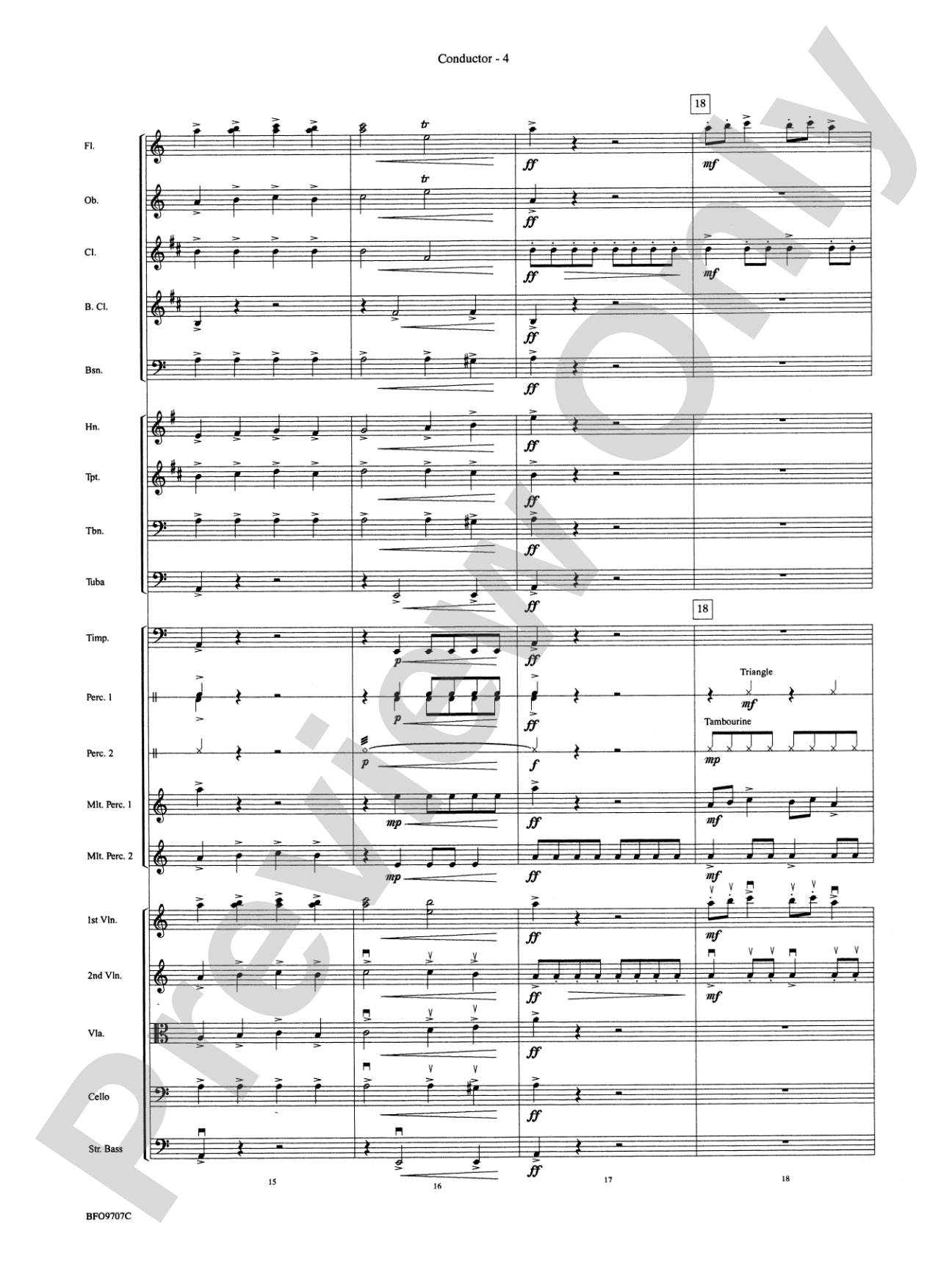 The Tempest: Full Orchestra Conductor Score & Parts