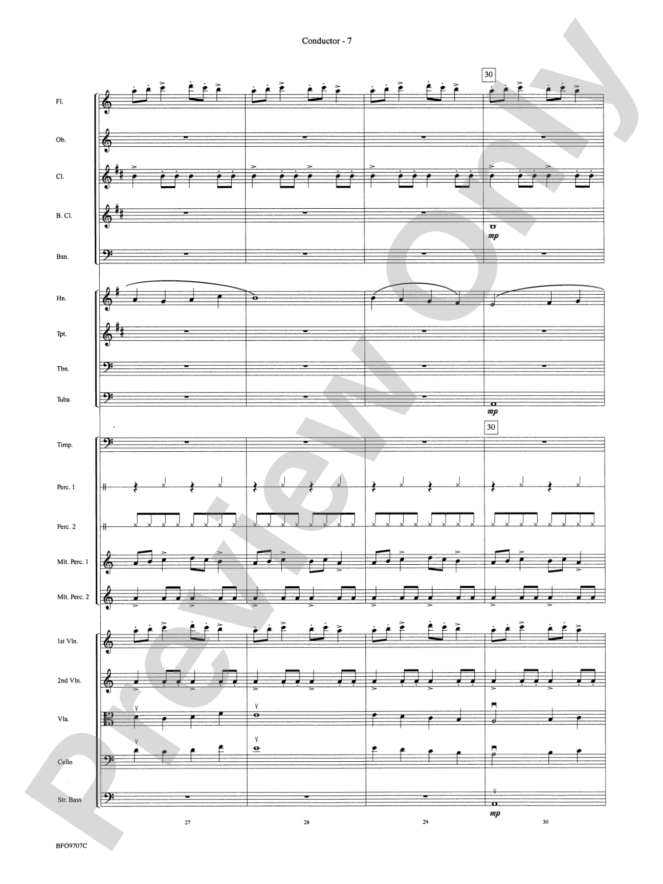 The Tempest: Full Orchestra Conductor Score & Parts