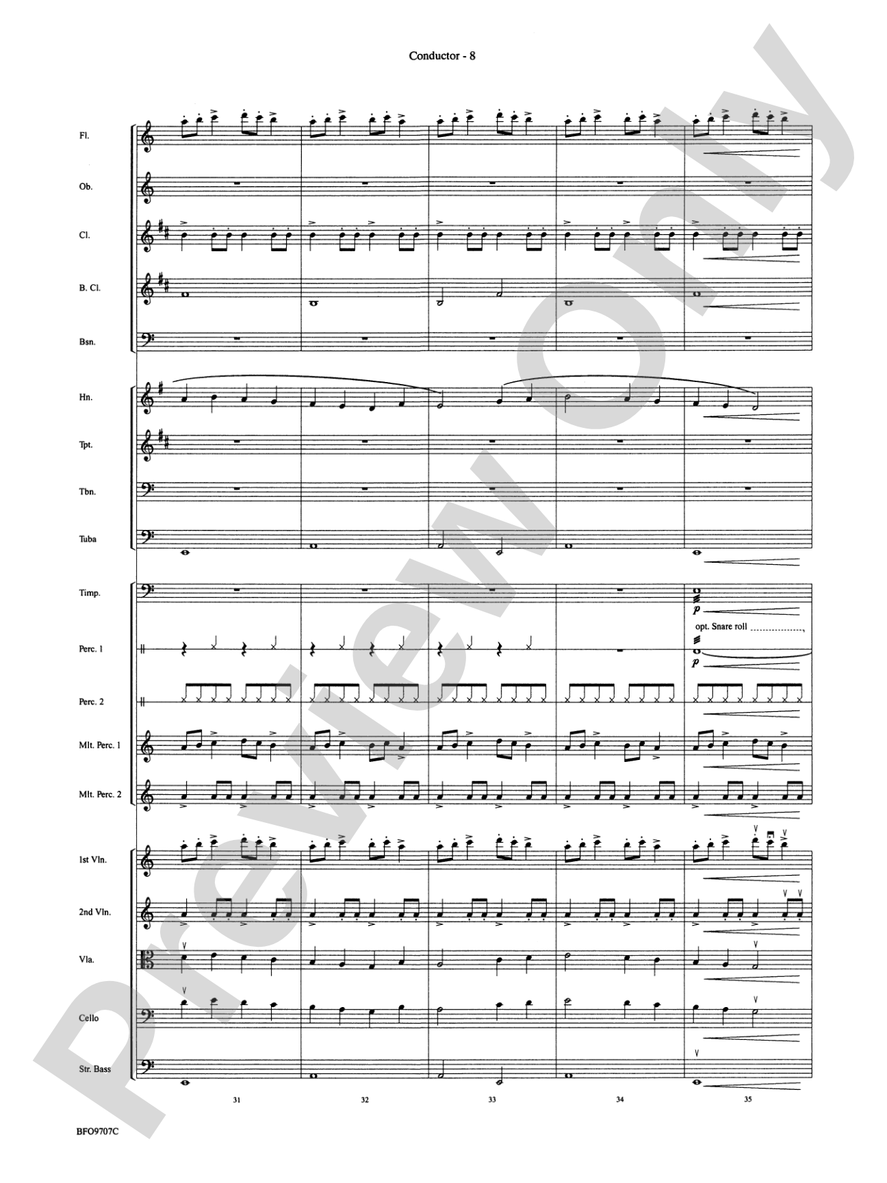 The Tempest: Full Orchestra Conductor Score & Parts
