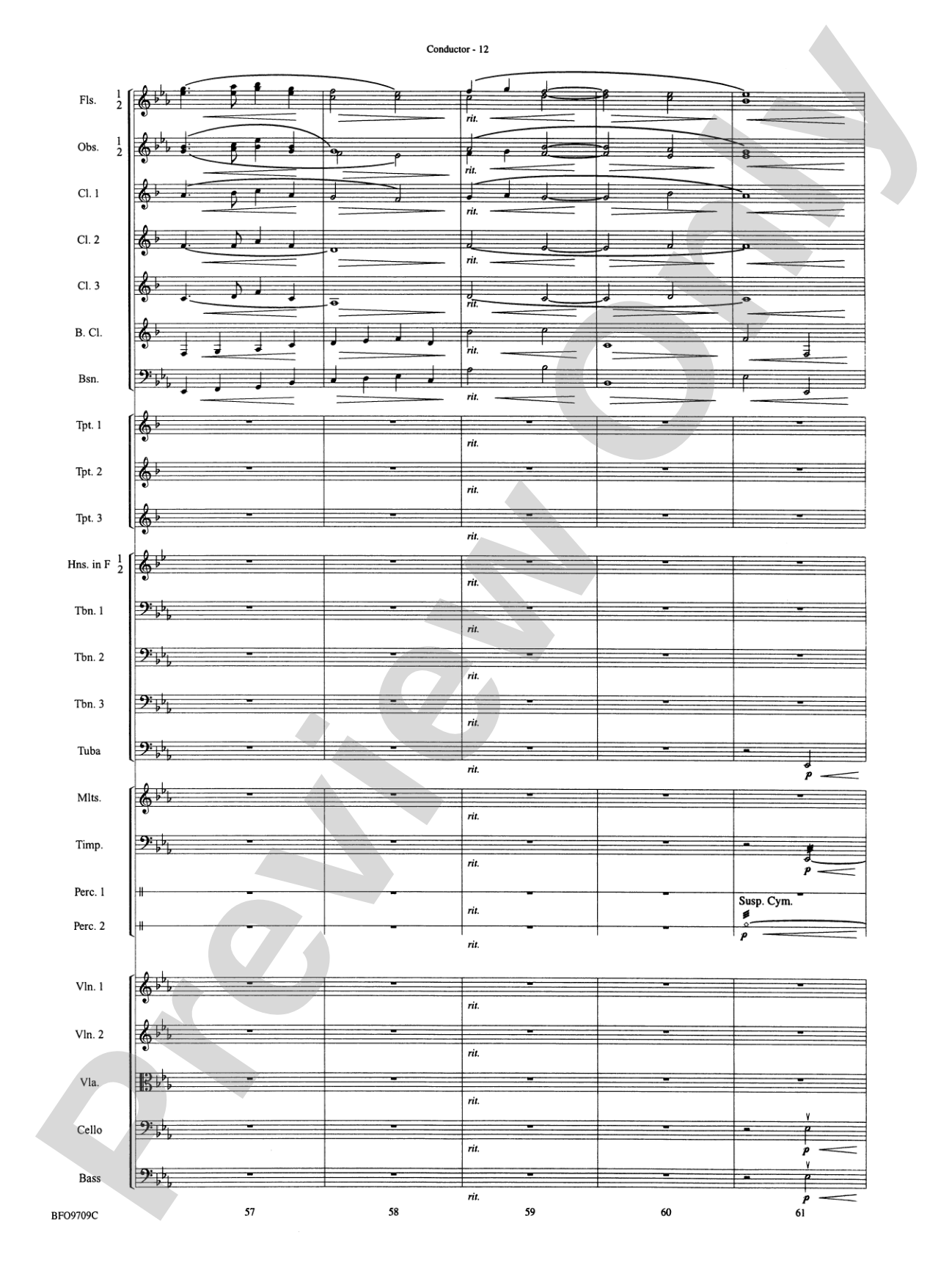 In the Bleak Midwinter: Full Orchestra Conductor Score & Parts