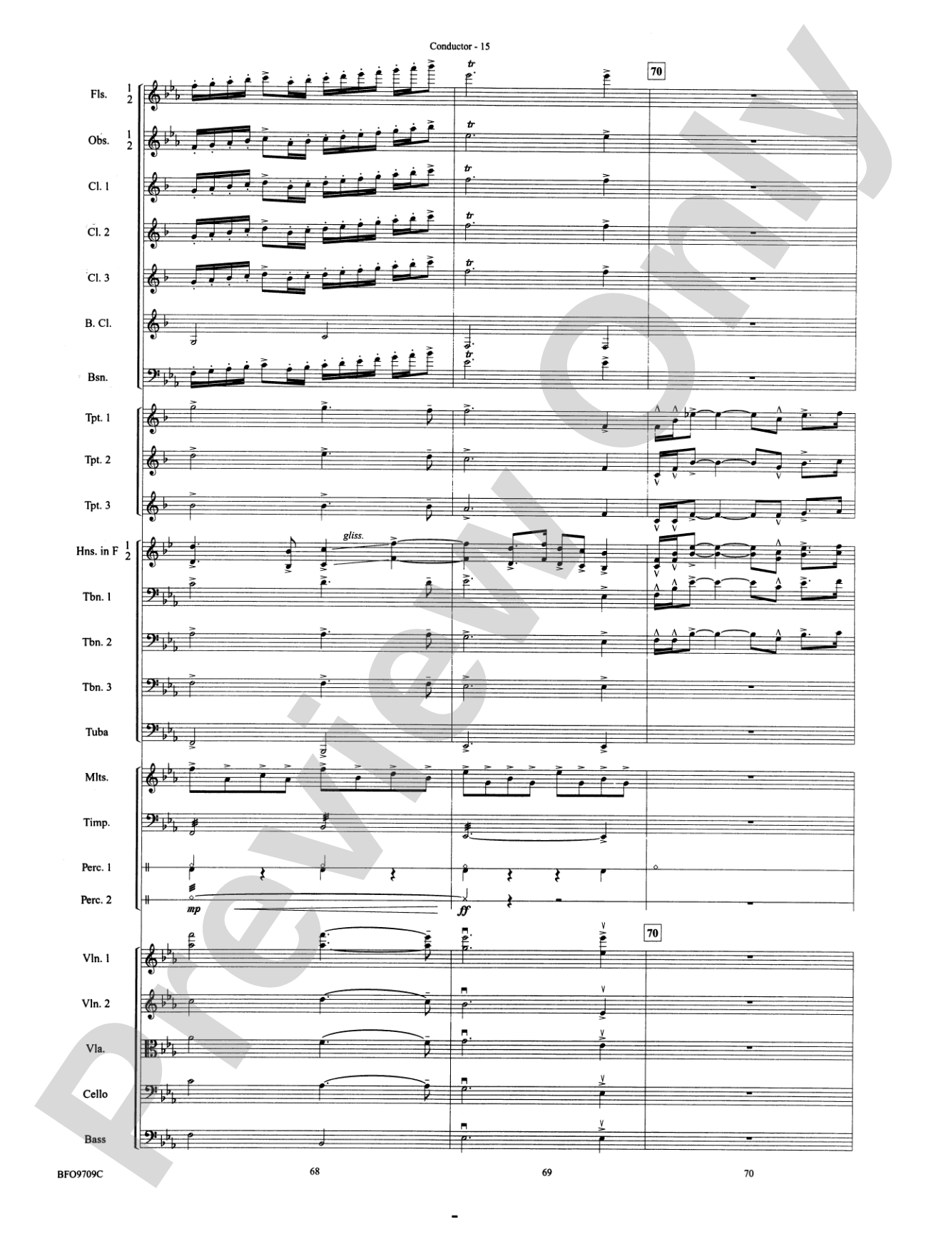In the Bleak Midwinter: Full Orchestra Conductor Score & Parts